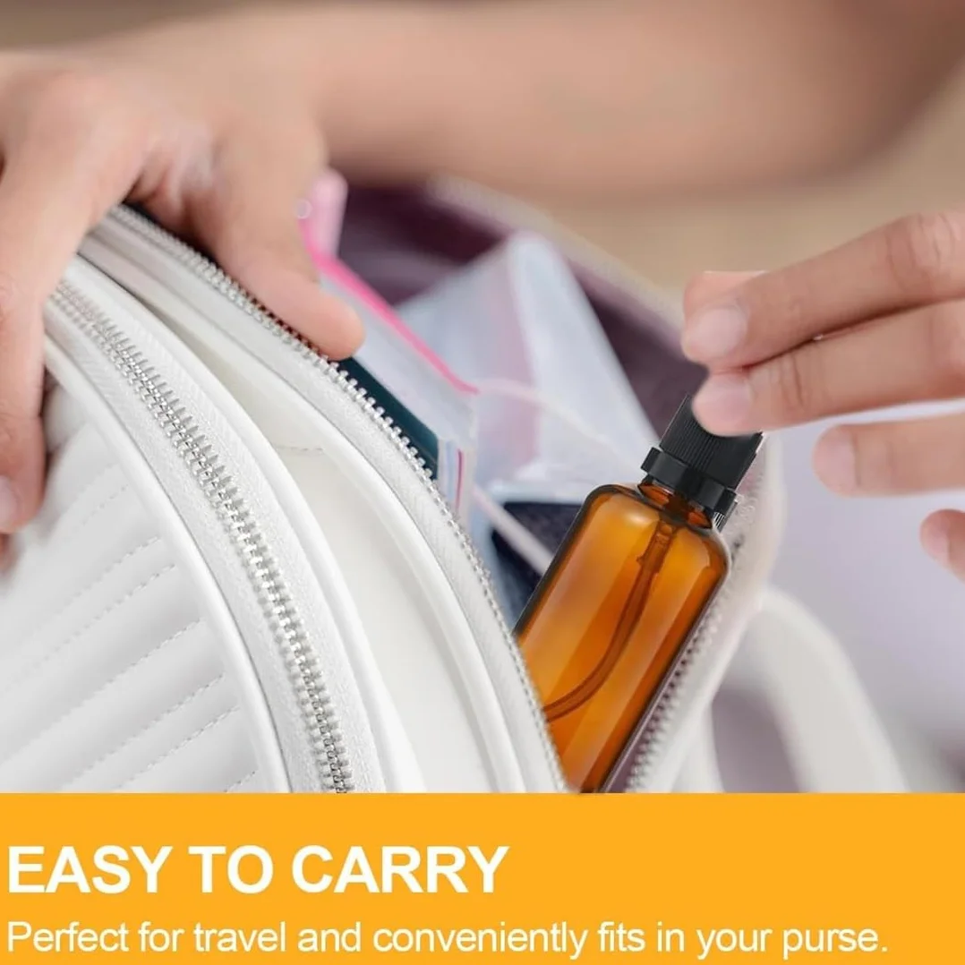 6 pezzi 30 ml flaconi vuoti in vetro marrone, ricaricabili, protezione UV, flaconi da viaggio, flaconi per lozione in vetro ambrato, dispenser per lozione, per cosmetici, aromaterapia, oli essenziali
