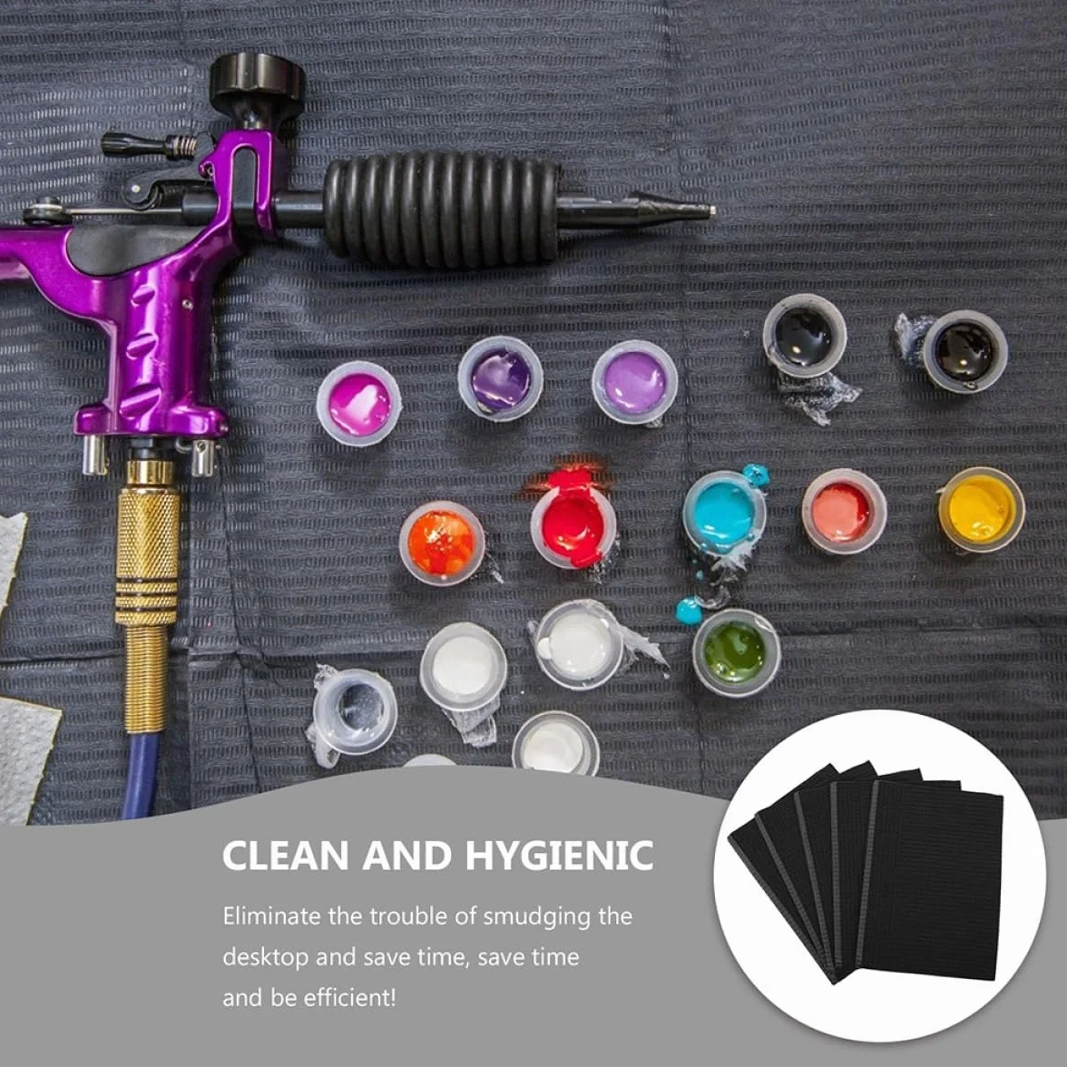 Hohopeti Tovaglia Monouso per Manicure 125 Pezzi in Carta Assorbente a Doppio Strato, Tappetino per Nail Art Resistente allo Strappo, per Saloni di Bellezza e Uso Domestico