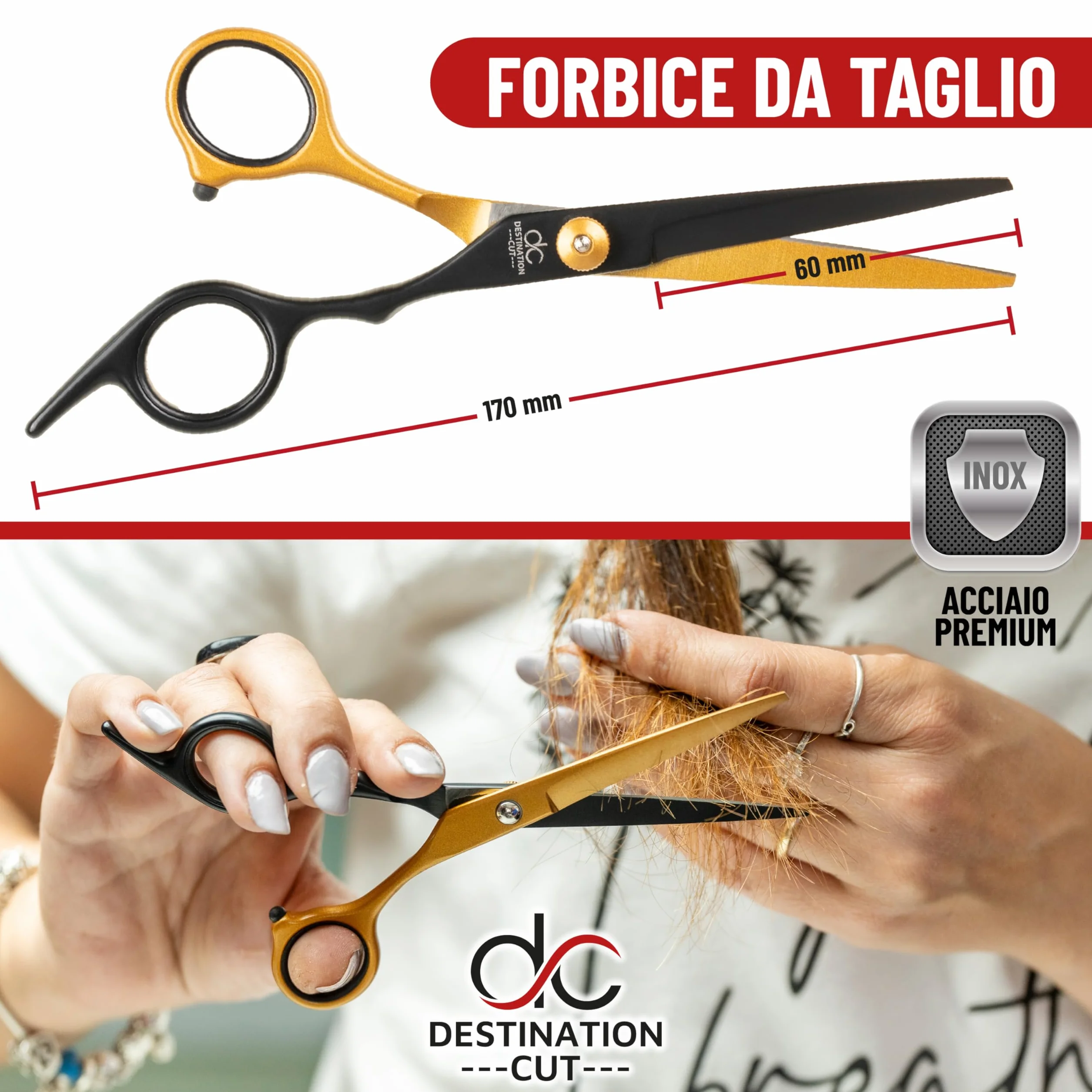 Forbici Parrucchiere Professionali per Sfoltire Capelli - Set di Alta Qualità