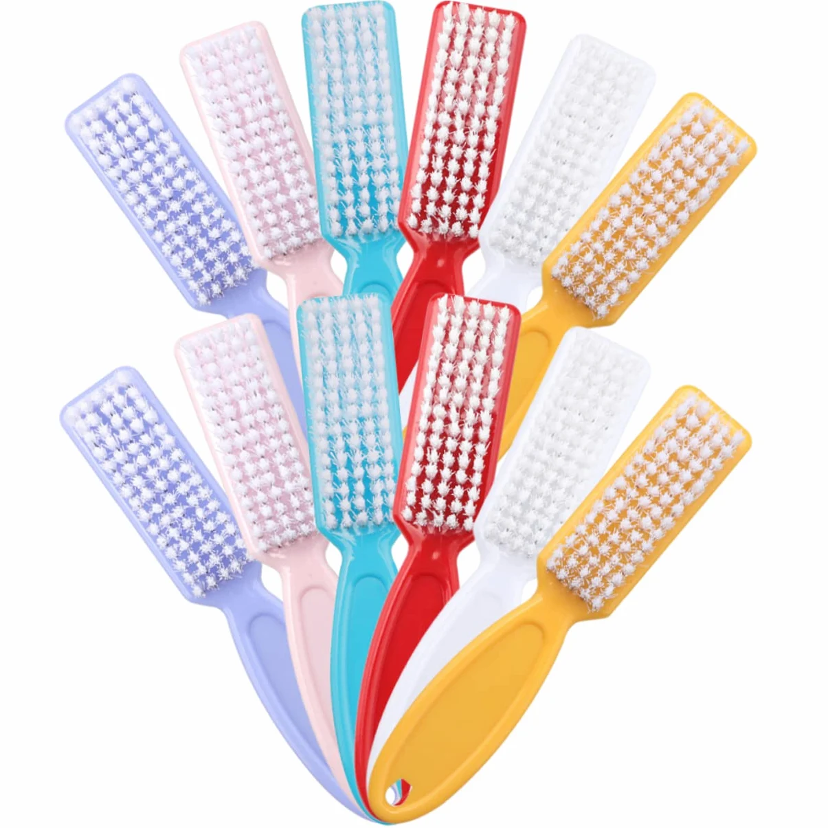 VALICLUD Spazzola per Unghie 24 Pezzi in Plastica Setole Resistenti, Facile da Impugnare da Conservare, la Pulizia delle Unghie in Cucina e Lavandini Colore Casuale