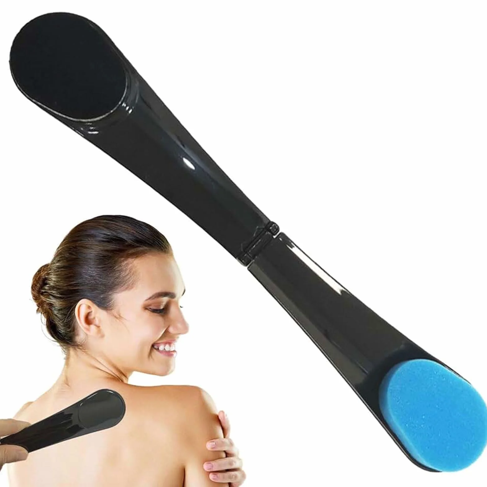 Back Applicator,Applicatore Autoabbronzante,Spazzola per la Schiena per Crema Abbronzante con Doppia Testa,Applicatore Abbronzatura,Applicatore Crema Schiena da Abbronzante Corpo,per Uomini e Donne