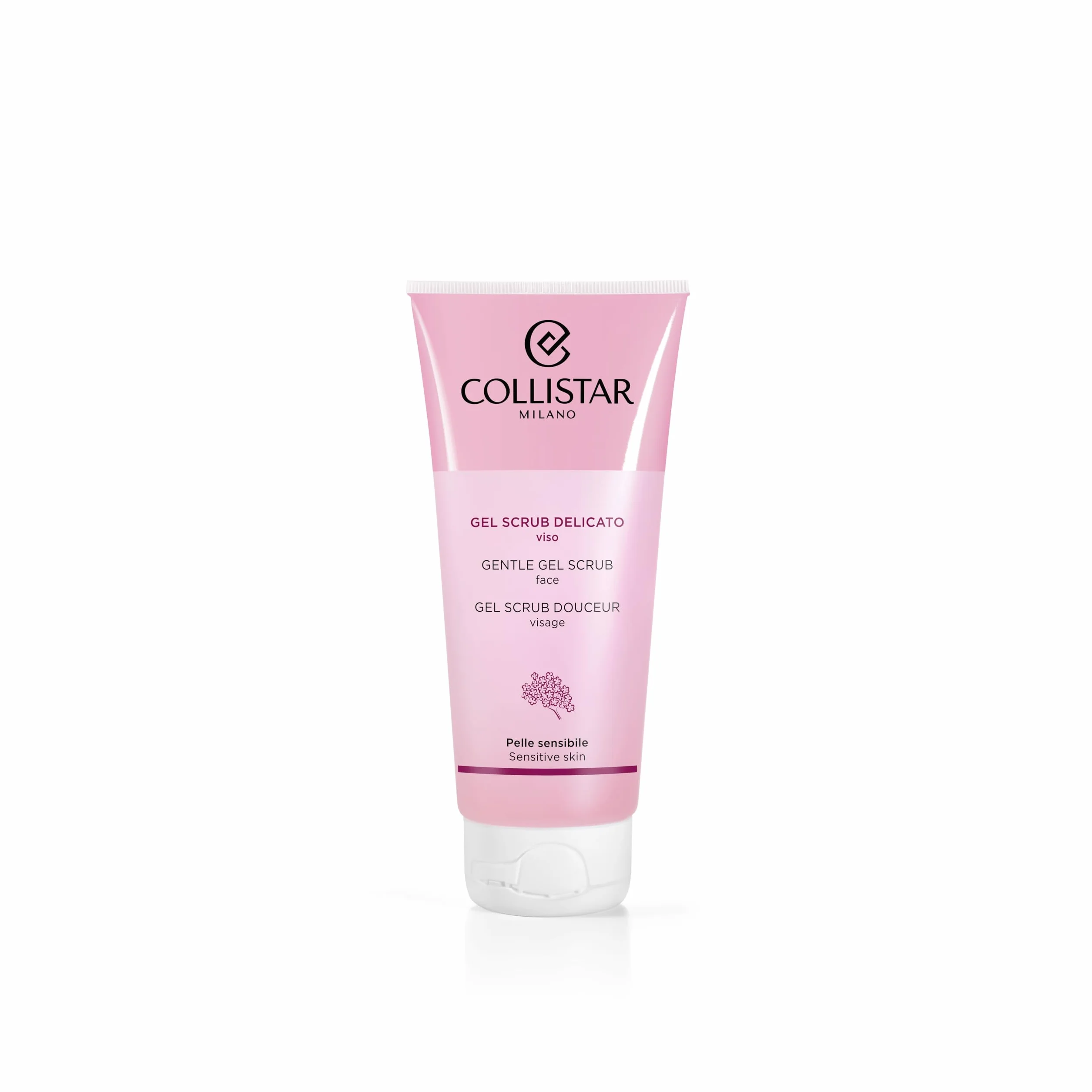 Collistar Gel Scrub Delicato Viso, Esfoliante per Pelle Liscia e Luminosa, Ideale per Pelli Sensibili, Alta Tollerabilità, 100 ml