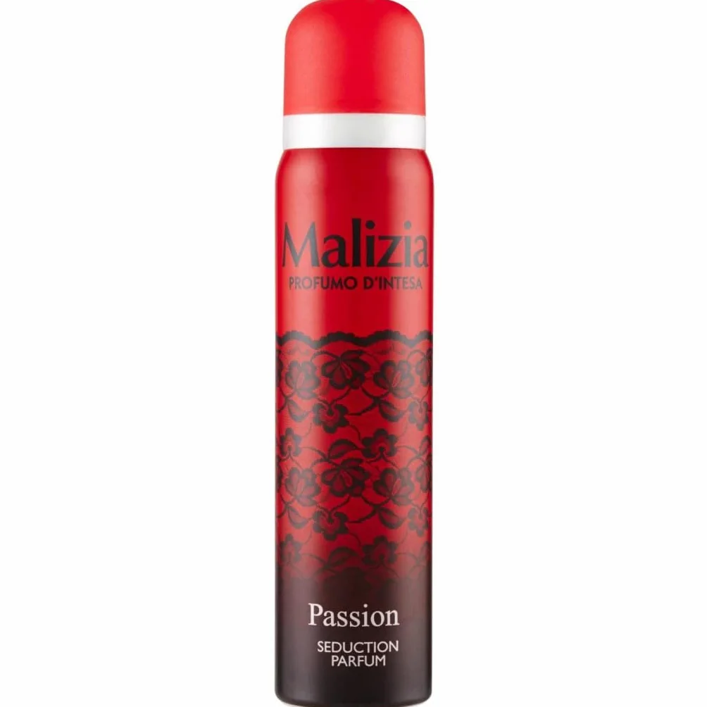12 deodorante MALIZIA Donna Passion Seduction Profumo, deodorante spray da donna, 100 ml + portachiavi gratuito Beni Culinari