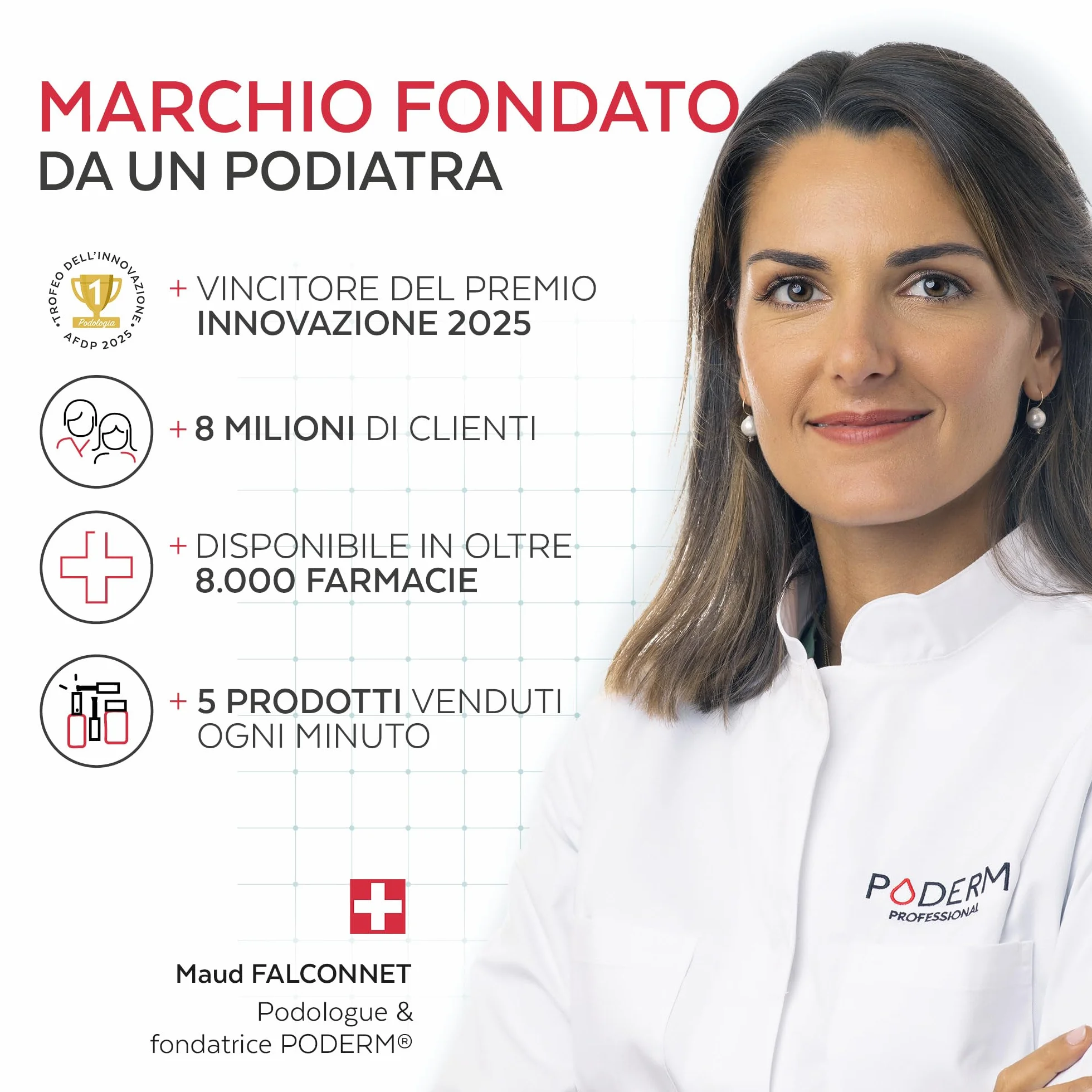 PODERM Smalto Cura per Unghie con Tea Tree Rosa Cipria 8ML Swiss Lab
