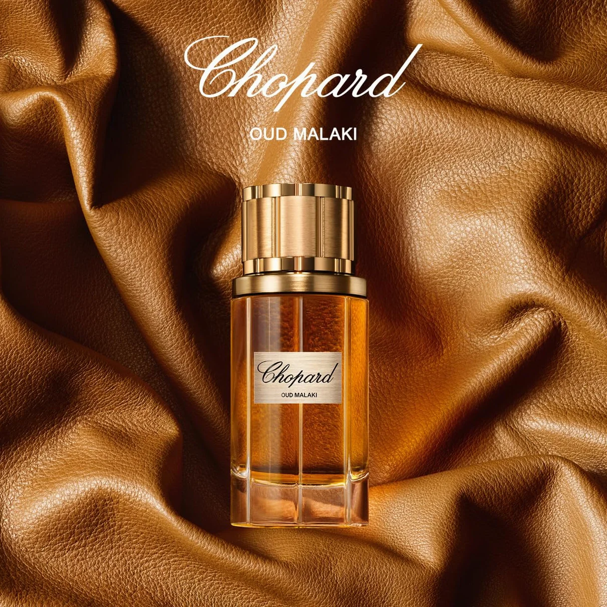Chopard Oud Malaki 80 ml, Eau de Parfum da Uomo | Fragranza Legnosa Ambrata, Note Sensuali di Legno di Oud, Lavanda, Tabacco e Spezie, Flacone in Vetro Trasparente
