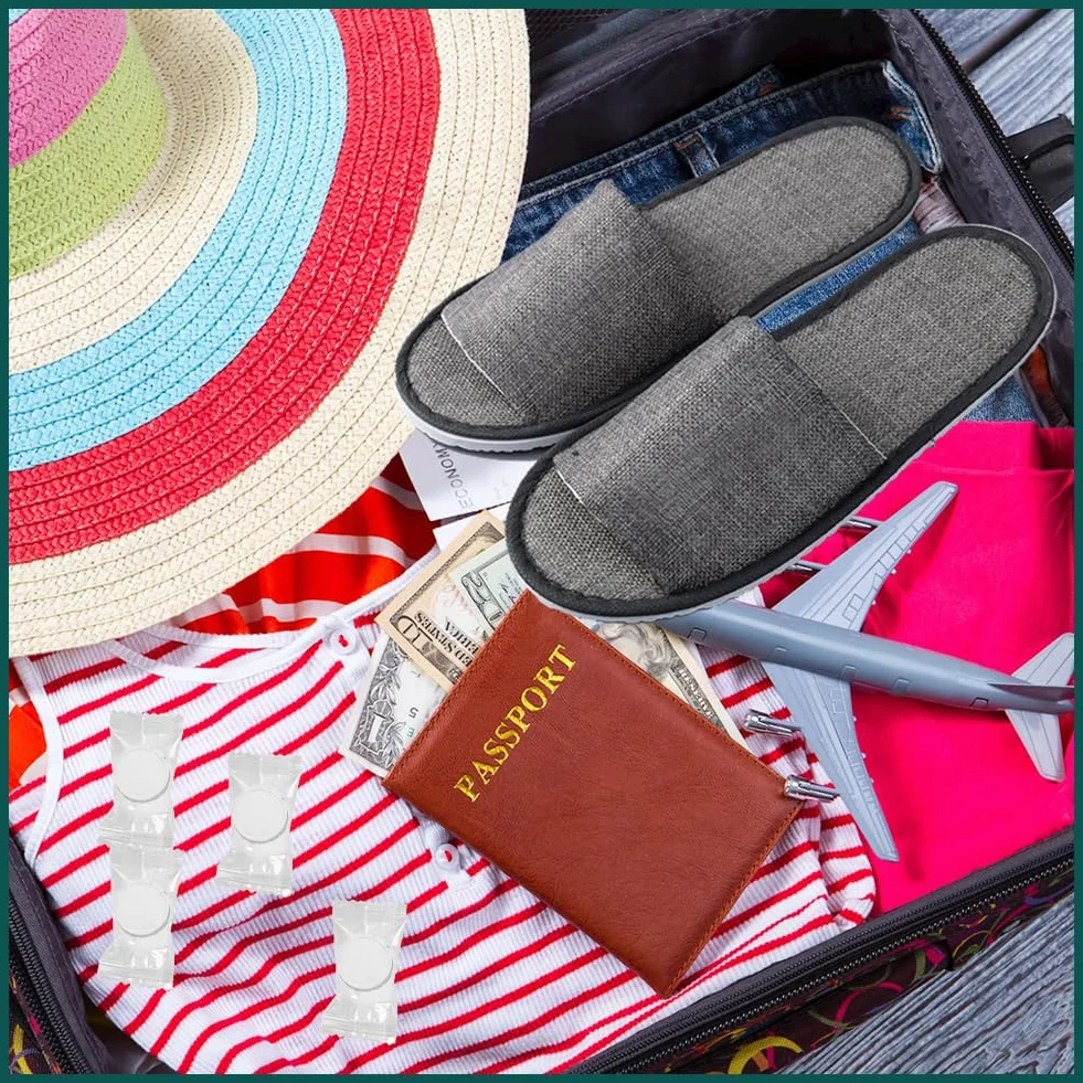 Pantofole Usa e Getta - 4 Paia Per Hotel, Ospiti, Spa, Casa, Viaggio - Unisex Portatili Antiscivolo