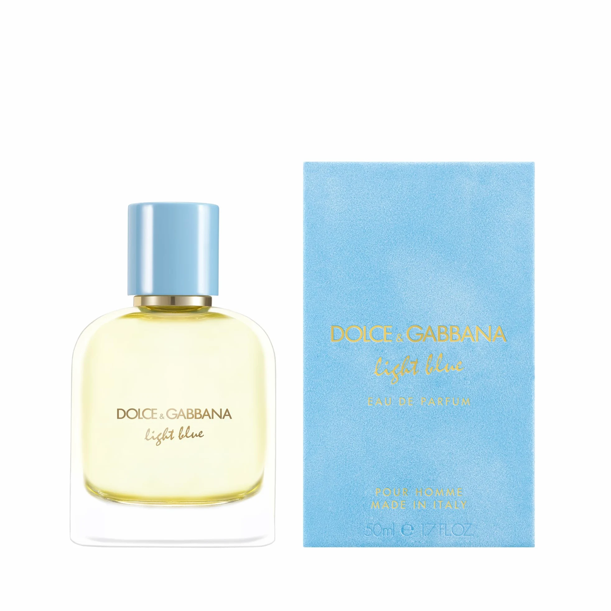 Dolce & Gabbana Light Blue, Eau de Parfum, Fragranza Fresca e Leggera, Flacone da 50ml