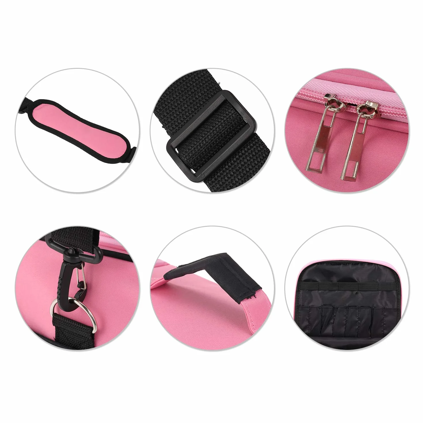 Borsa per attrezzi da parrucchiere, custodia portatile, borsa a tracolla per salone di parrucchiere professionale per parrucchieri, asciugacapelli, ferro per lisci, forbici e pettine