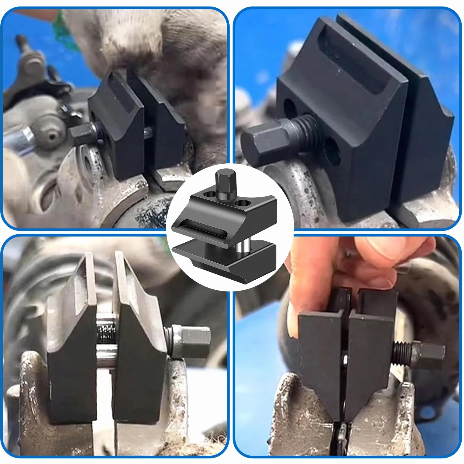 Strumento Universale per Divaricatore Puntone Sospensione 2 Pezzi Acciaio Compatibile VW Auto