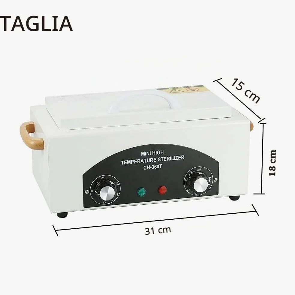 Sterilizzatore ad alta temperatura per unghie e strumenti dentali - Serbatoio smontabile in acciaio inossidabile per parrucchieri e manicure professionali