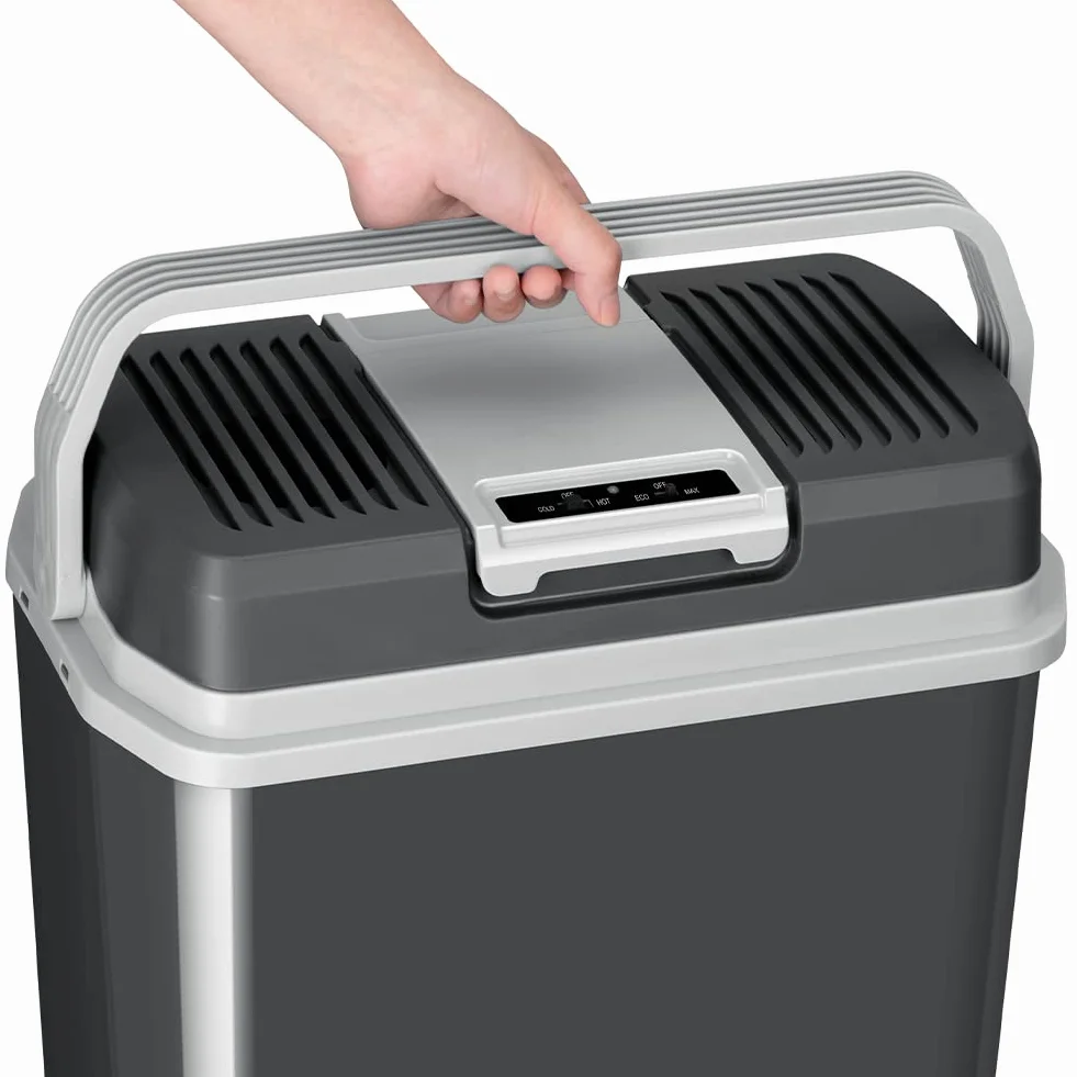 Frigorifero Elettrico Portatile 24L Mini Frigo 230V 12V Freddo Caldo per Auto Camper