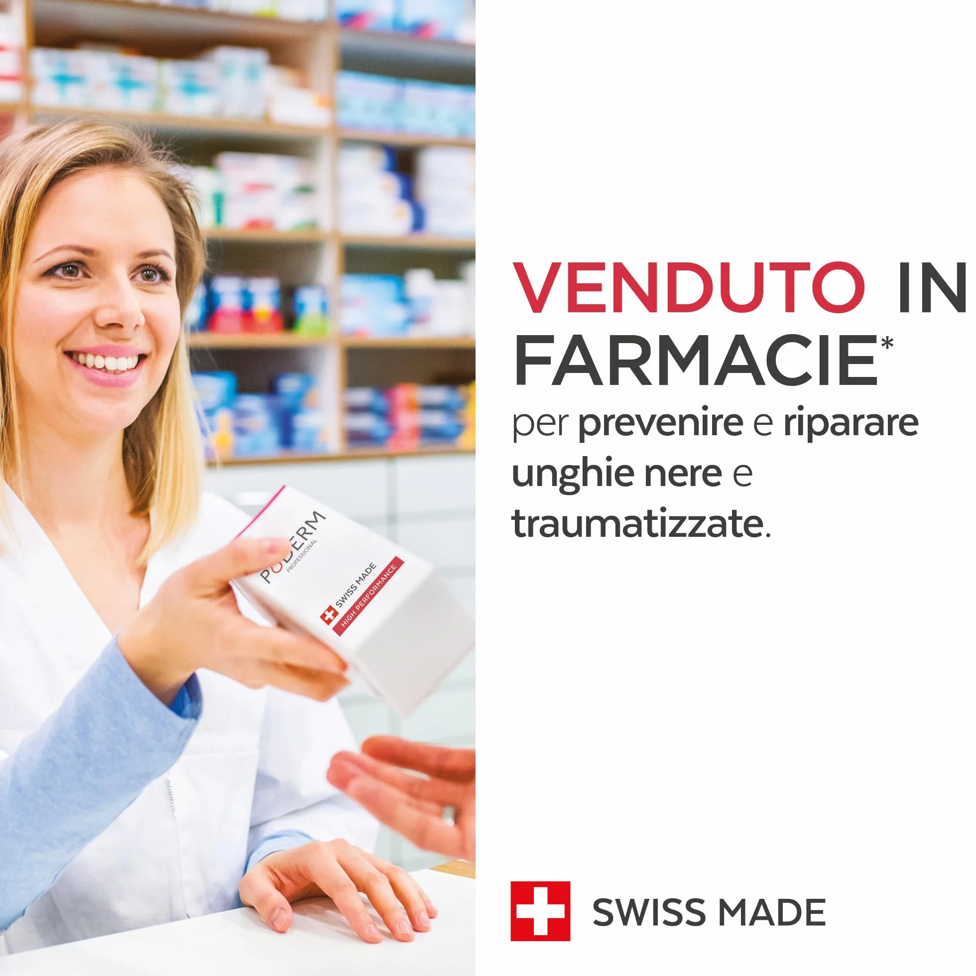 PODERM - UNGHIE NERE E TRAMAUTIZZATE | Trattamento per piante dei piedi anti-ematoma, antimicotico, antibatterico e riparatore | Cura professionale piede/mano | Facile e veloce | Prodotto in Svizzera