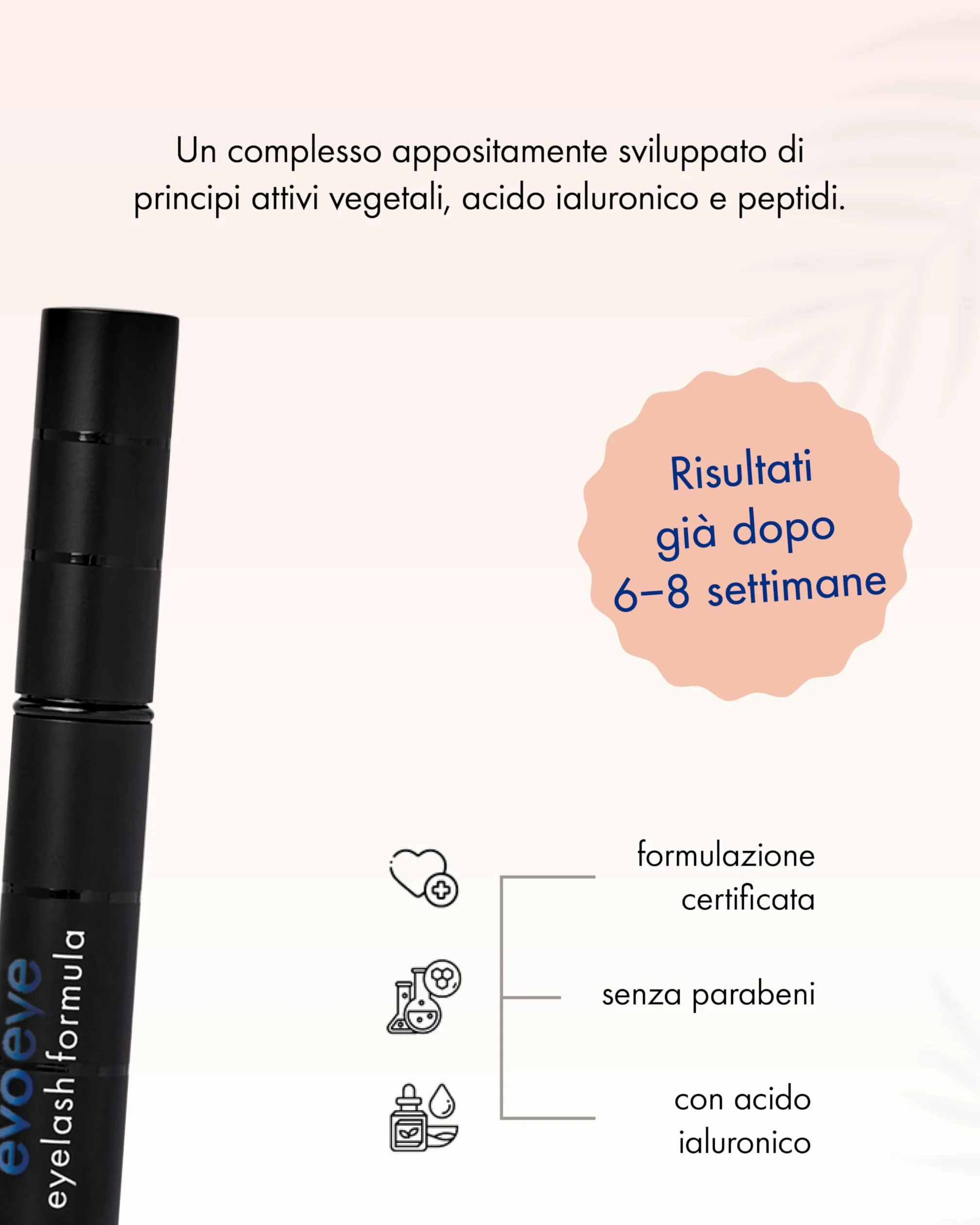 evoeye eyelash formula 2.0 - Siero Ciglia, booster per ciglia - 3ml