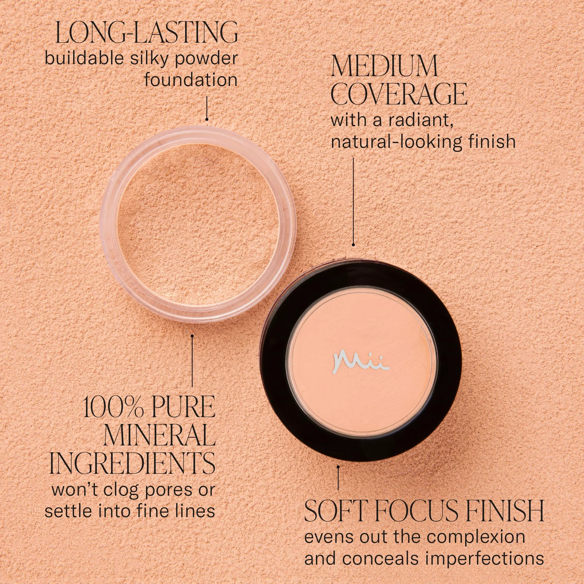 Mii Cosmetici | Base viso irresistibile Fondotinta minerale puro al 100% | Fondotinta minerale puro al 100% pluripremiato | Adatto ai vegani | Crema Preziosa 02