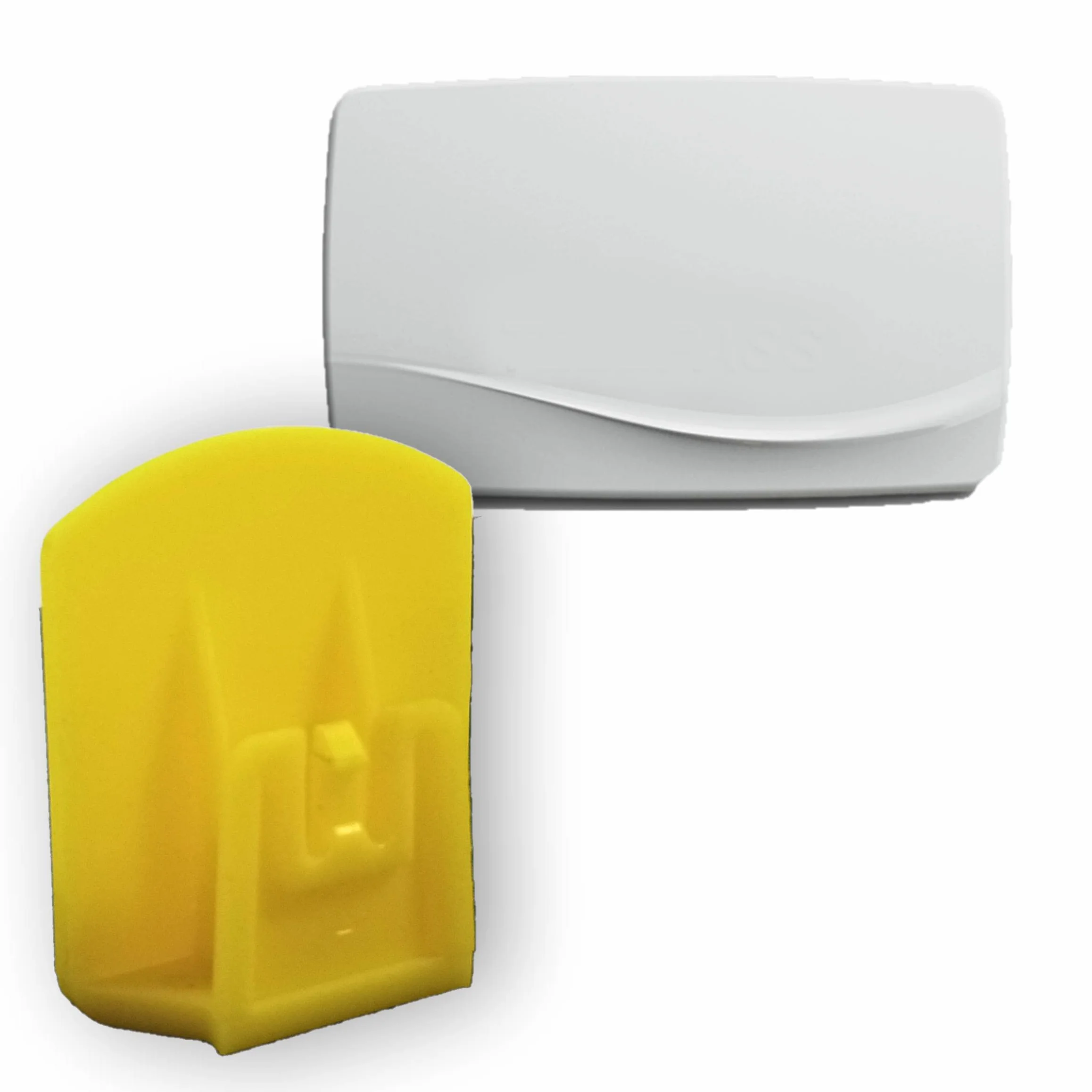 Set 5 Pezzi Supporto Telepedaggio Auto Compatibile Telepass MooneyGo Clip Universale Parabrezza Cruscotto Fissaggio Rimovibile Antiscivolo - 6 Colori (Giallo)