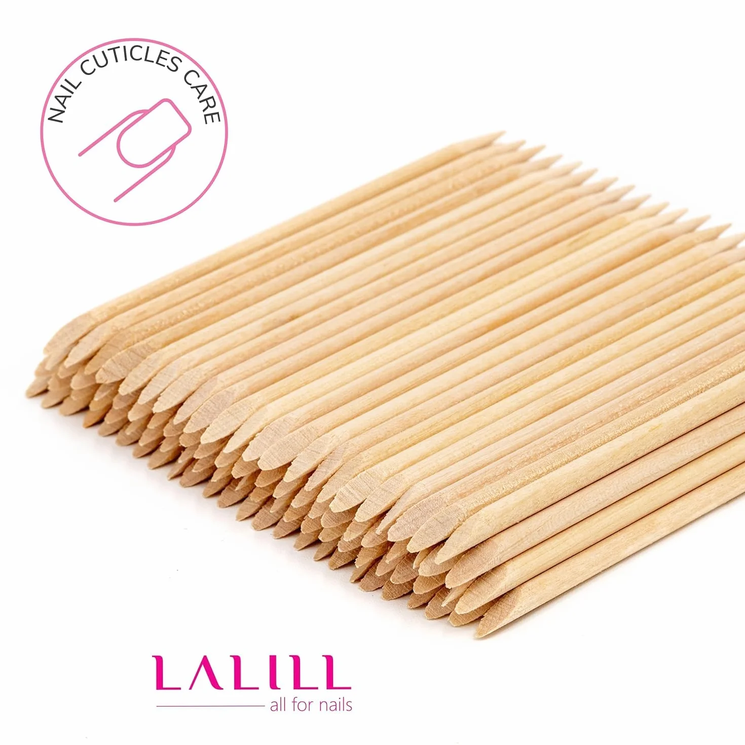 Bastoncini in Legno 100 Pezzi per Manicure Pedicure Cuticole