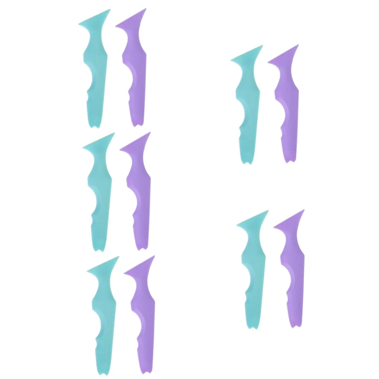Housoutil 10pezzi Stencil Per Eyeliner in Silicone Riutilizzabili Strumento Per Per Ombretti e Eyeliner Accessori Per Makeup Per Principianti e Professionisti