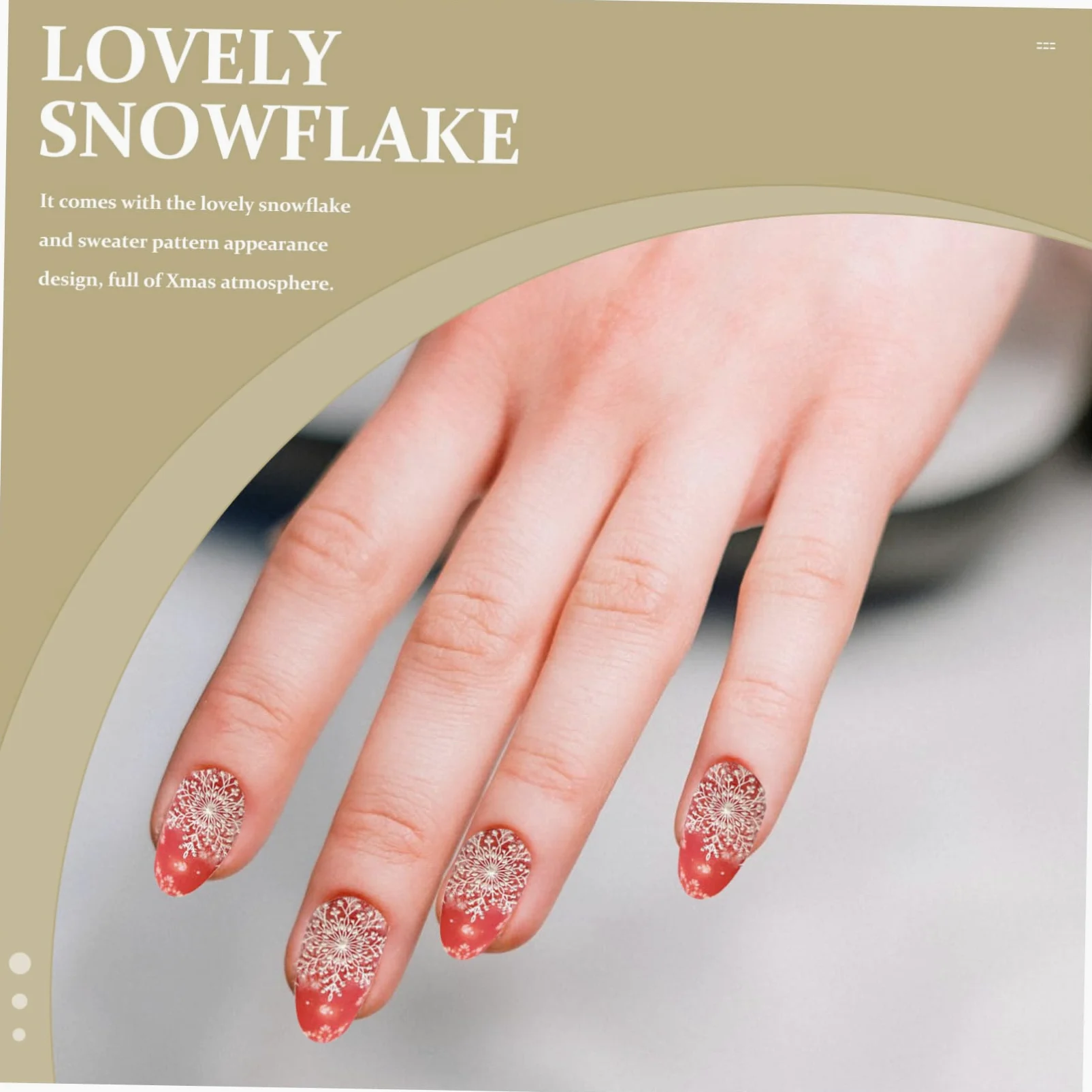 Healvian 12sets Adesivi Unghie Natalizi Con Motivi Di Maglione e Fiocchi Di Decorazioni Per Nail Art Perfetti Per Donne e Ragazze Stile Unico e Creativo Materiale Resistente e Alta