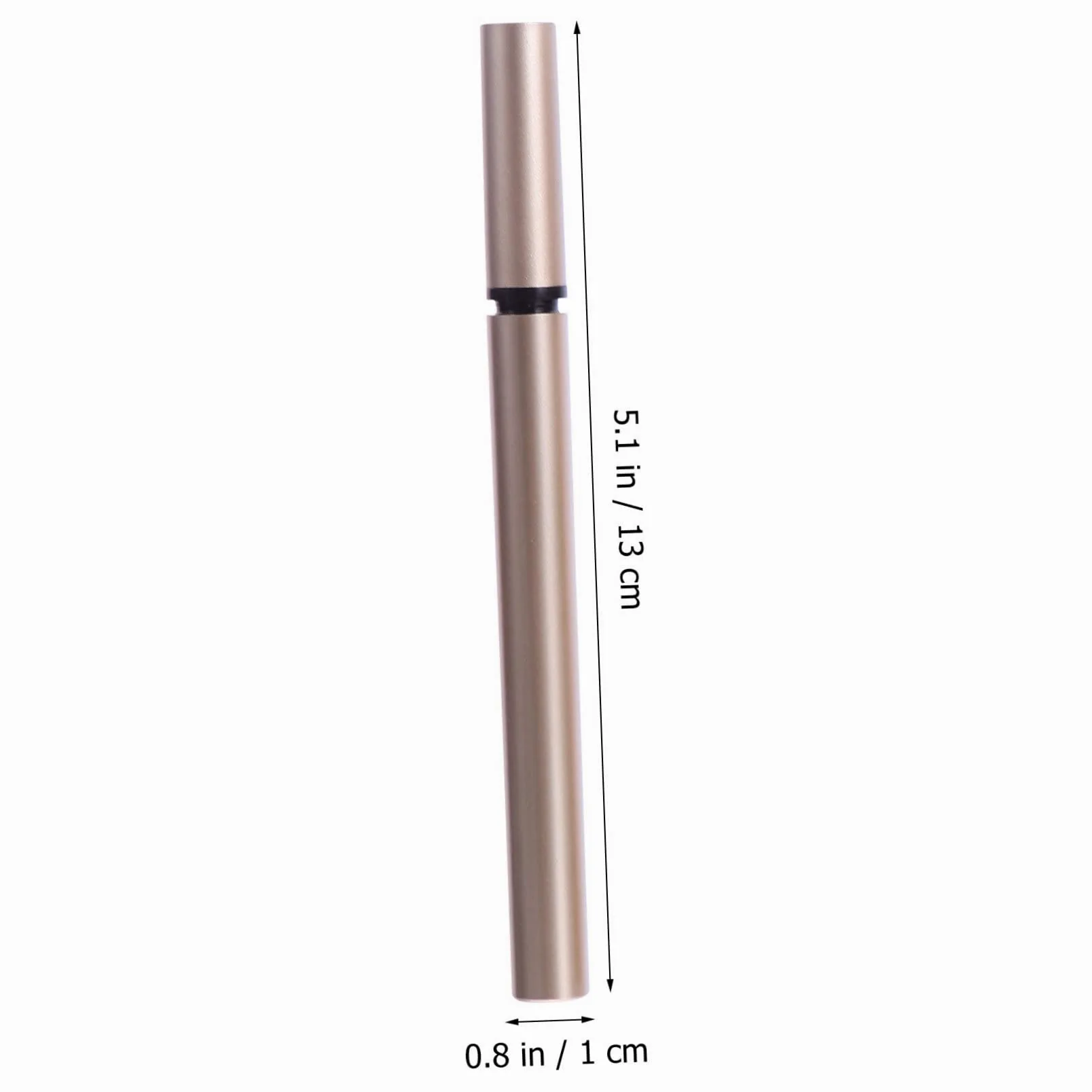 5 Pezzi Tubetto Vuoto per Eyeliner Liquido 1ml Oro Ricaricabile in Plastico Portatile per Negozi e Saloni di Cosmetici