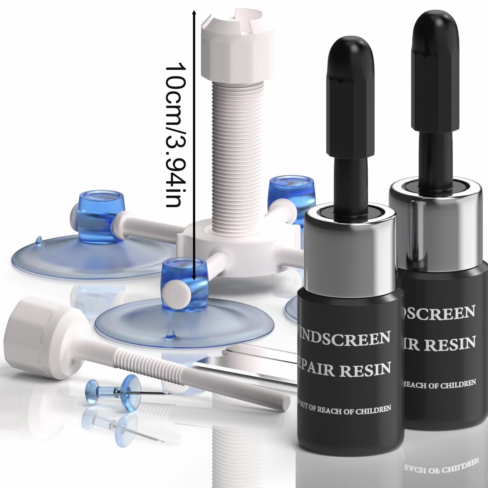 Kit Riparazione Vetri Parabrezza, Resina Liquida per Crepe, Accessori Esterni Auto