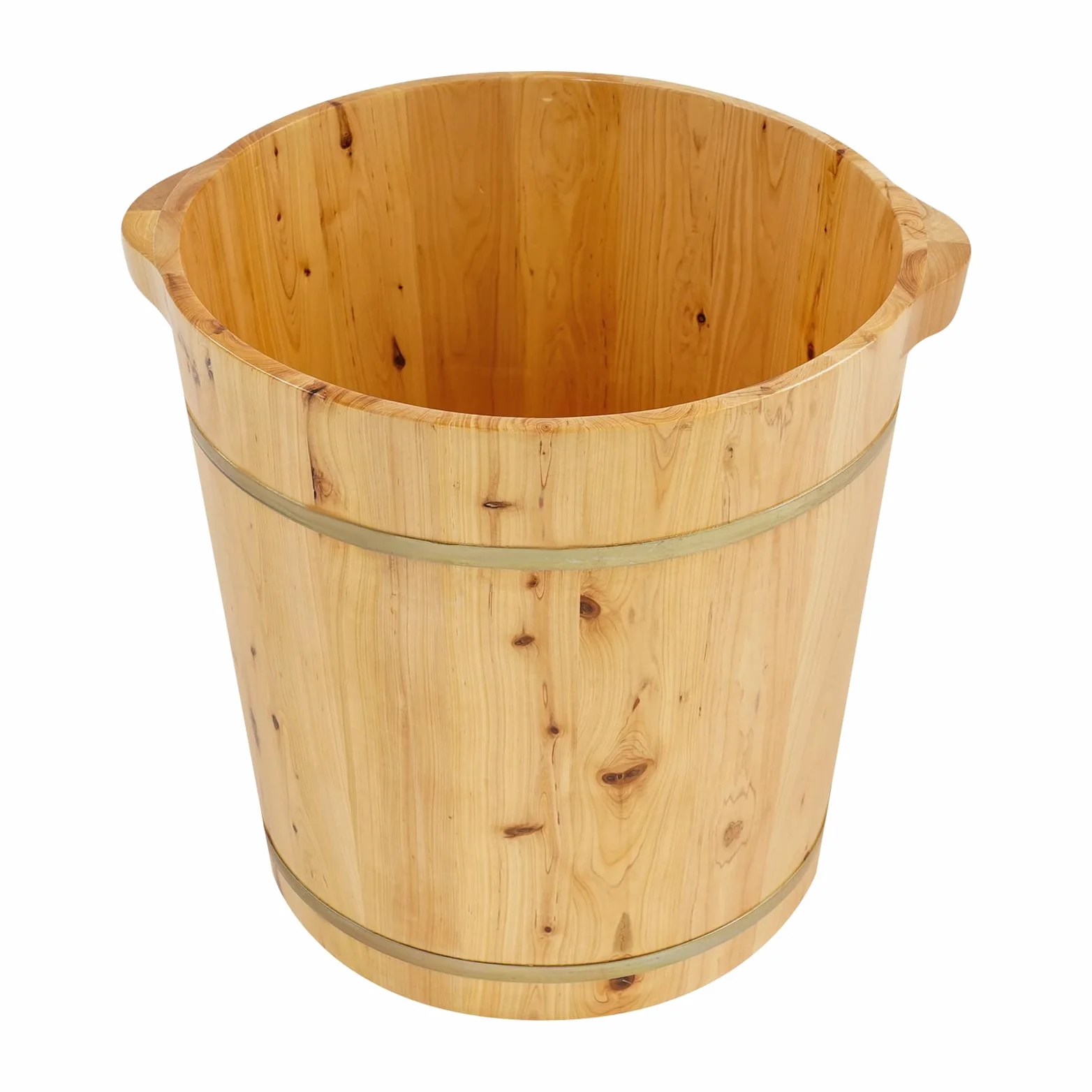 Vasca per piedi in legno con ritenzione del calore, secchio per piedi in legno, pratica vaschetta per pedicure, bagno per piedi, sauna, per benessere, spa, sauna, regalo, 36,5 x 25 cm (36,5 x 40 cm)