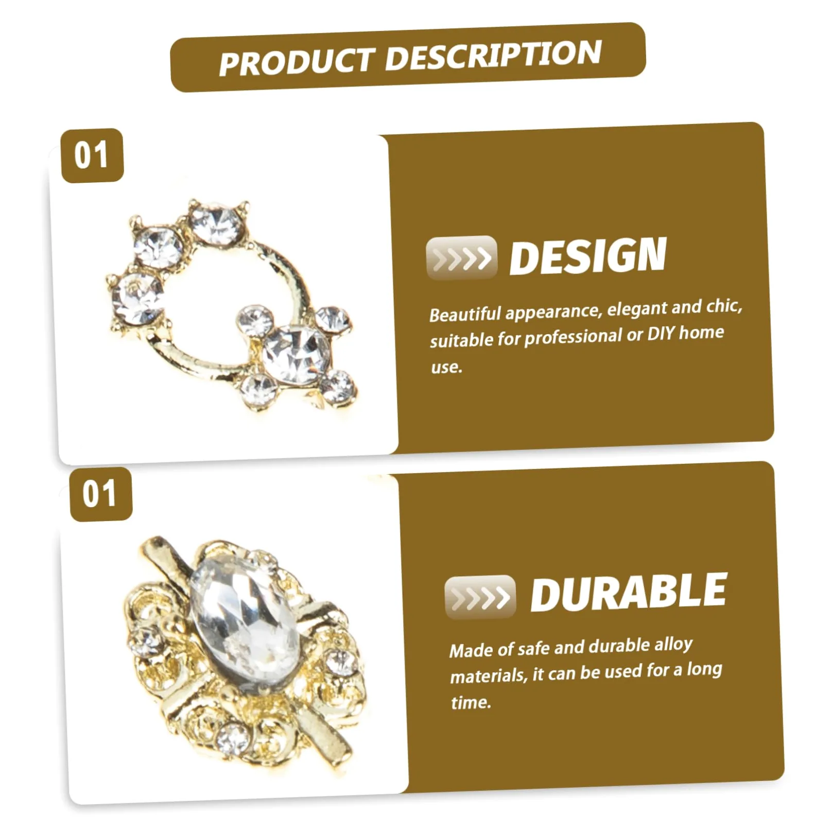 2 Set Decorazioni Per Unghie Accessori Per Nail Art Eleganti E Creativi Per Feste Matrimoni E Per Amiche E Appassionate Manicure 60 Pezzi*2