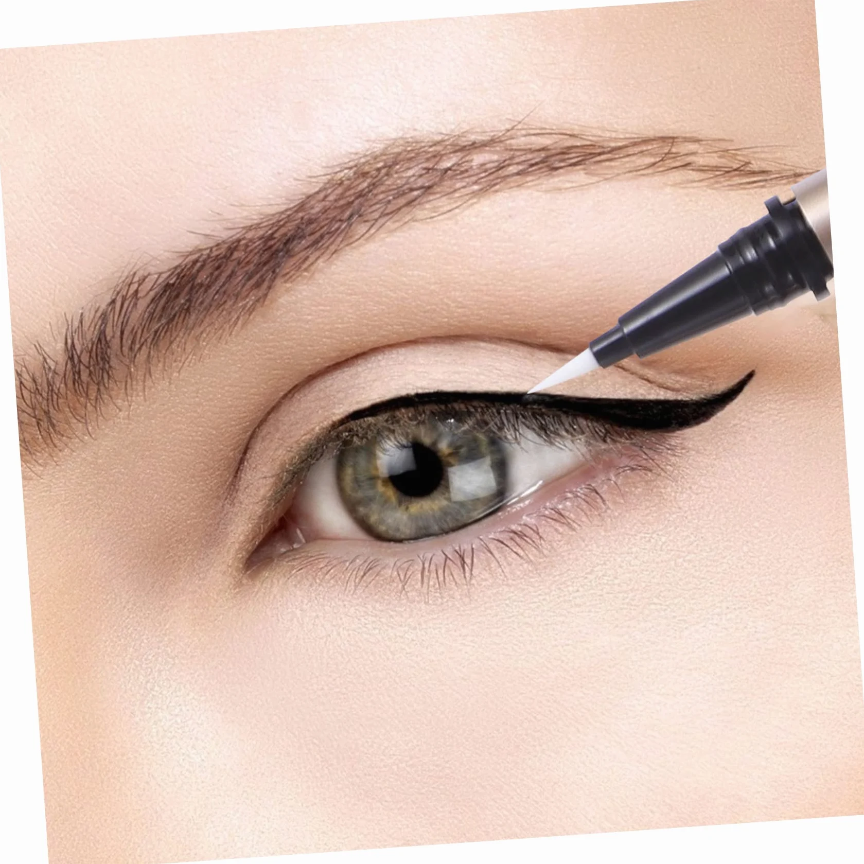 Veemoon 5 Pezzi Tubetto di Eyeliner Vuoto 1ml, Contenitore Ricaricabile in Plastico Oro, Leggero, per Saloni Cosmetici