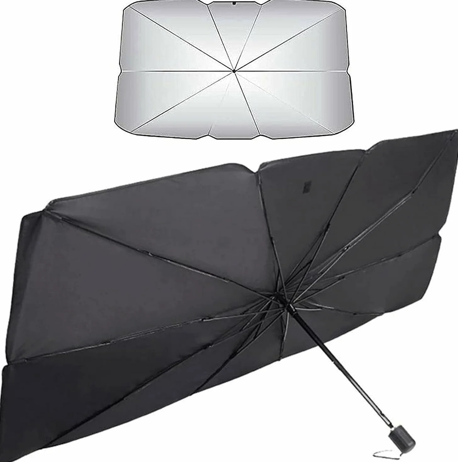 SQUADO Ombrello Parasole Auto Pieghevole Protegge Cruscotto Copriparabrezza Raggi UV Anti Caldo Universale