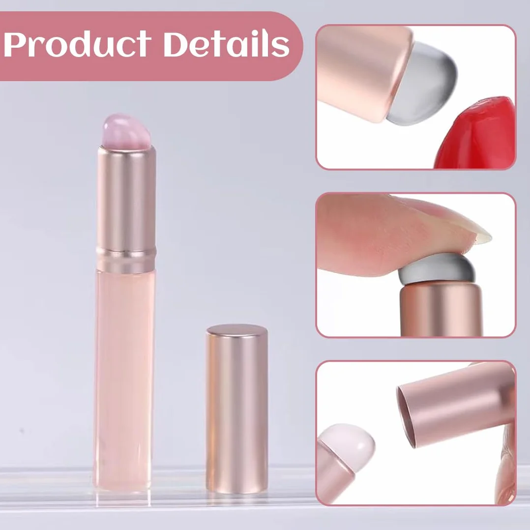 2 Pezzi Pennello Per Labbra In Silicone Applicatore Per Trucco Morbido E Rotondo Per Rossetti Lucidalabbra Balsamo Labbra Correttore E Nail