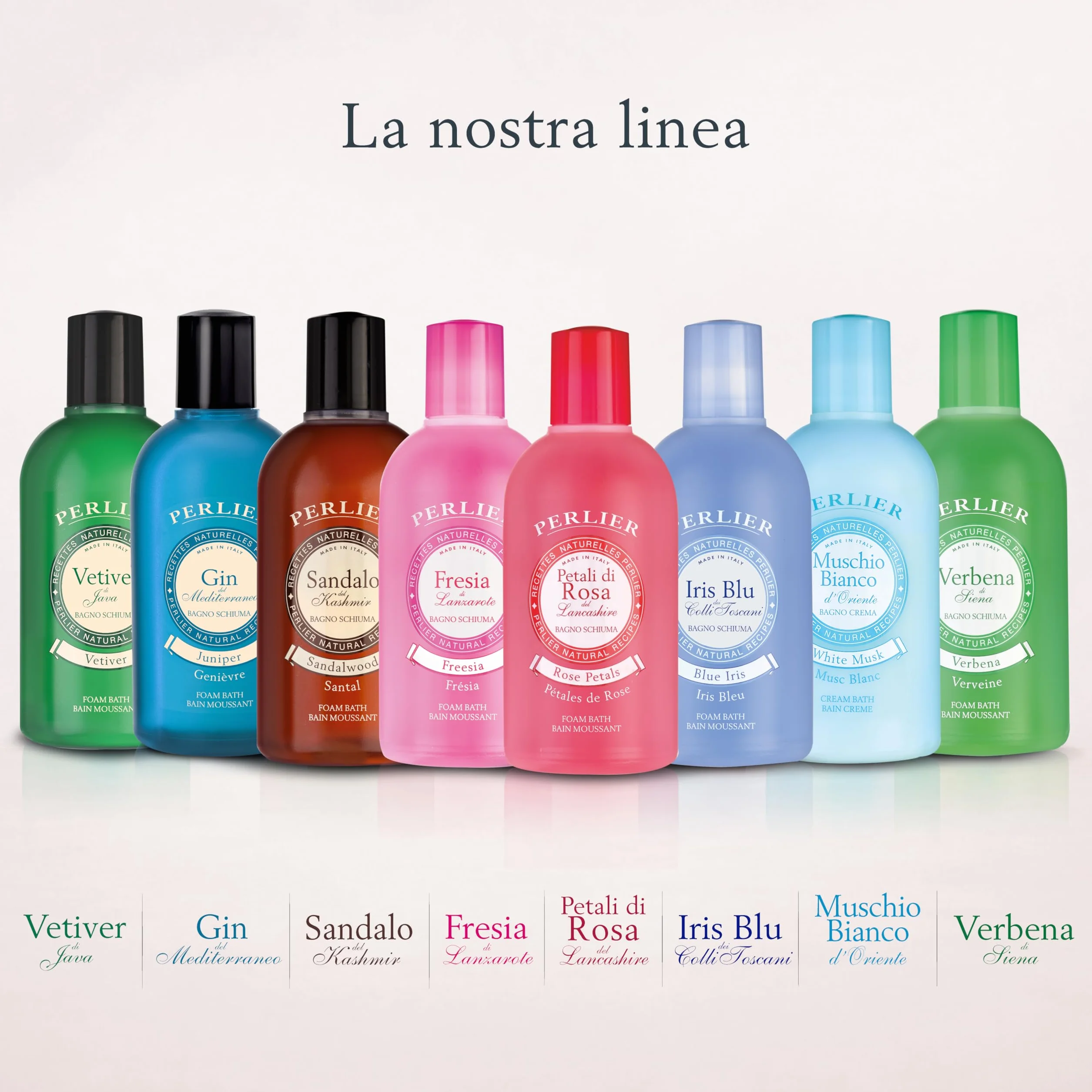 Perlier Ricette Naturali, Bagno Schiuma Muschio Bianco, Neutro, 500 Millilitro