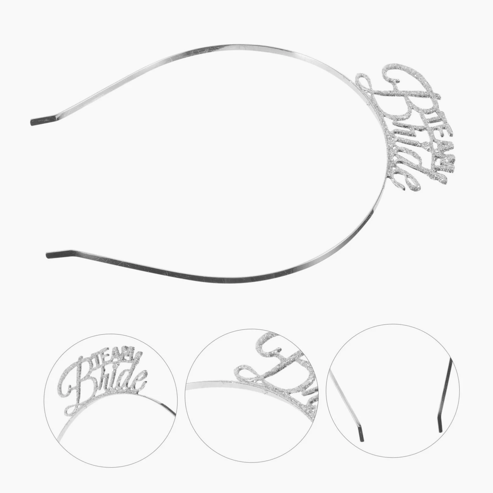 Fascia Per Chioma in Metallo Per Addio Al Celibato Set 3 Pezzi Decorazioni Per Feste Singole Copricapo Resistente e Attraente Per Serate Tra Ragazze