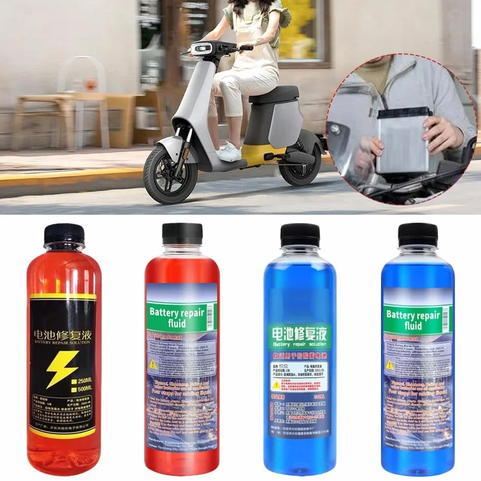 Soluzione Ripristino Batterie 500ML - Acido per Batterie, Liquido Terminali Piombo