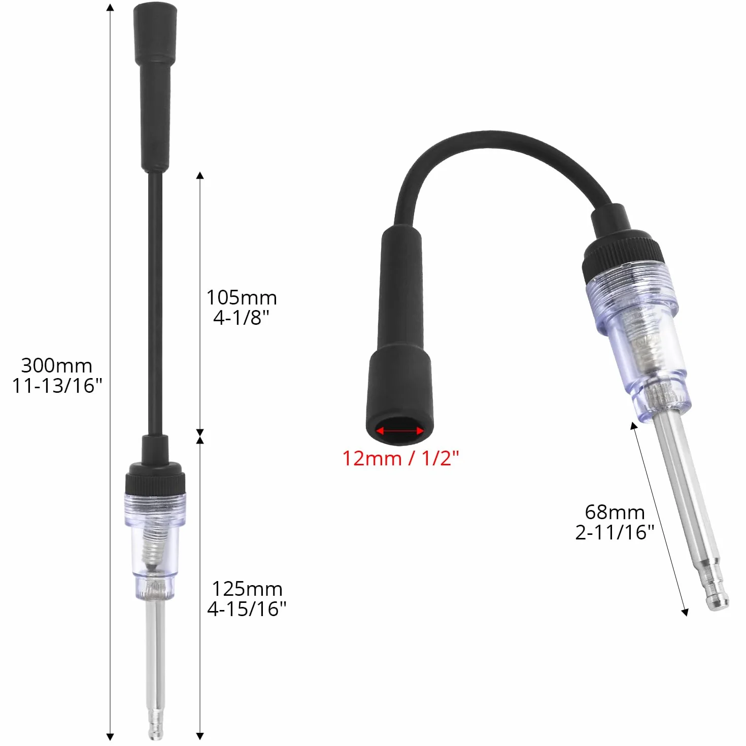 QWORK 4 pezzi tester candele auto per sistema di accensione motore