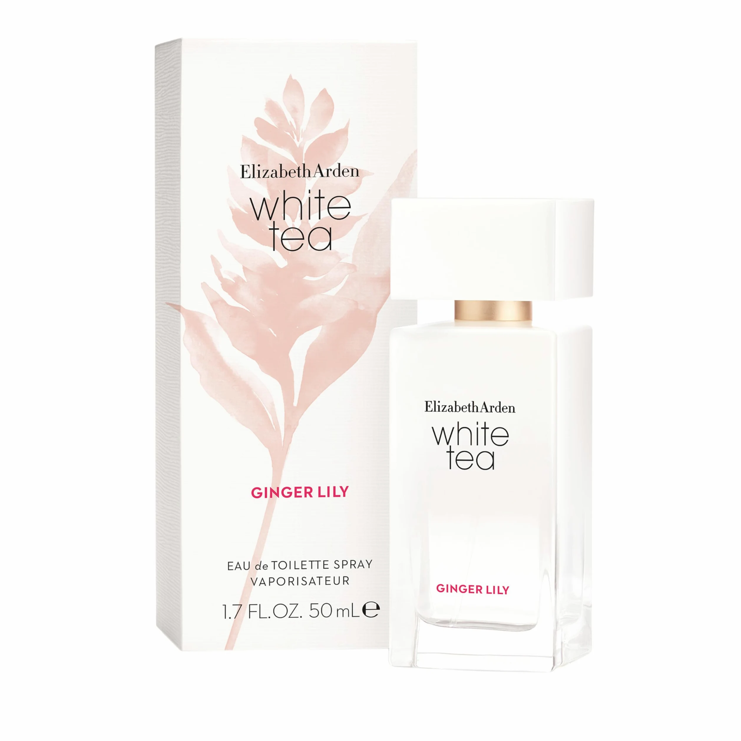 Elizabeth Arden – White Tea Ginger Lily Eau de Toilette Spray: fragranza dolce e floreale con giglio allo zenzero, estratto di tè bianco e legno di Madras, fresca e sensuale, per il benessere, 50 ml