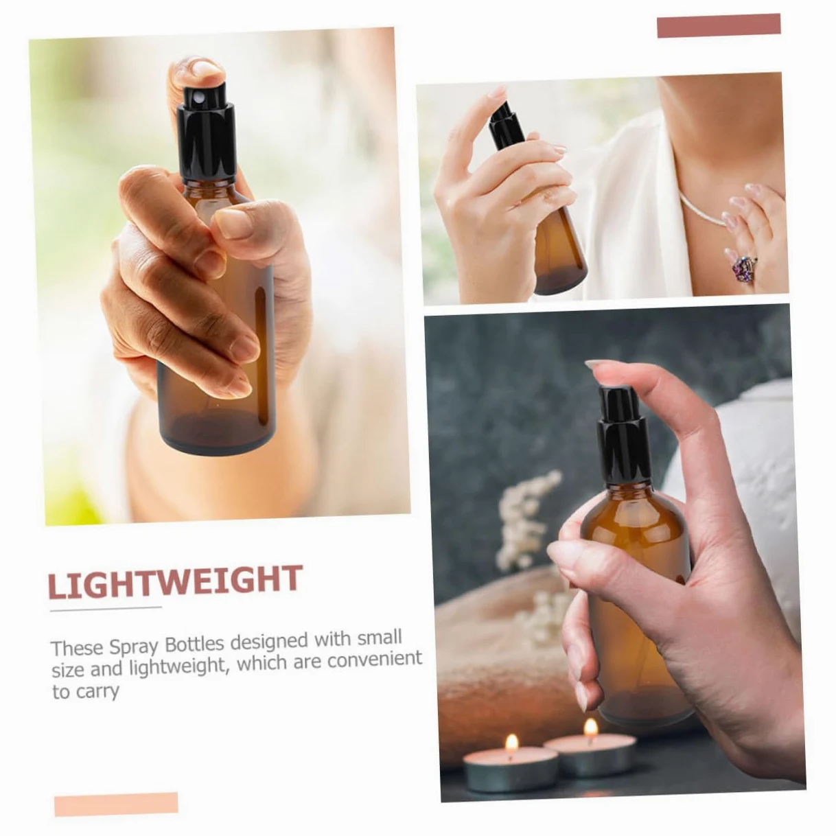 Healeved 12pezzi Bottiglie Spray Impermeabili e Riutilizzabili Per Oli Essenziali e Profumi Per Viaggi e Uso Quotidiano