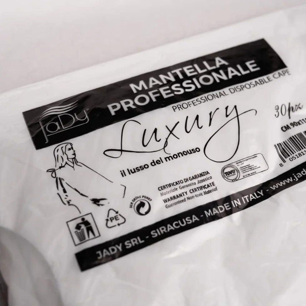 Mantella Monouso Parrucchiere Luxury Confezione 30PZ Mantellina per Tinta Capelli
