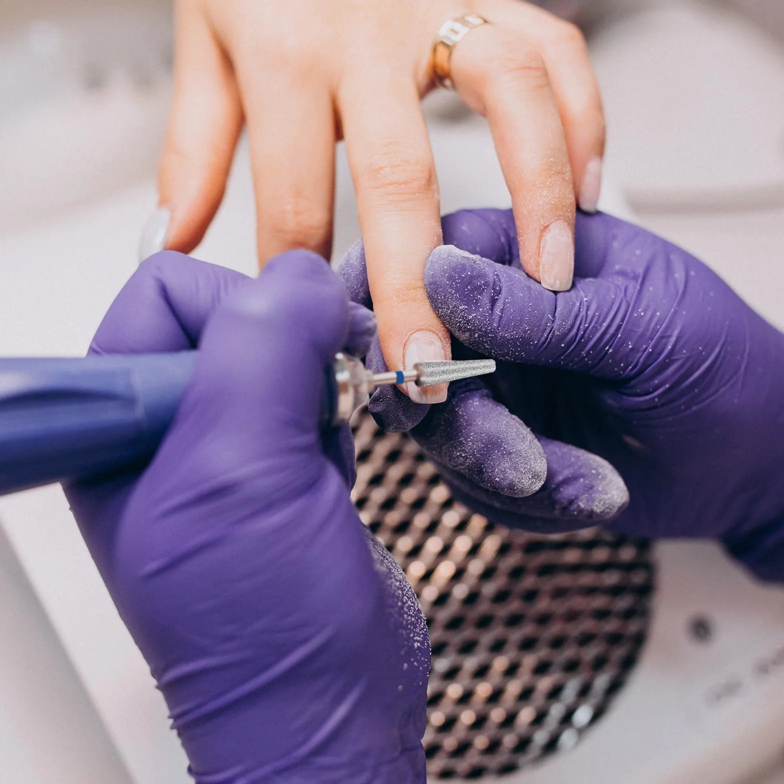 Qianyu Set 3 punte per fresa unghie lega tungsteno metallo duro professionali manicure pedicure