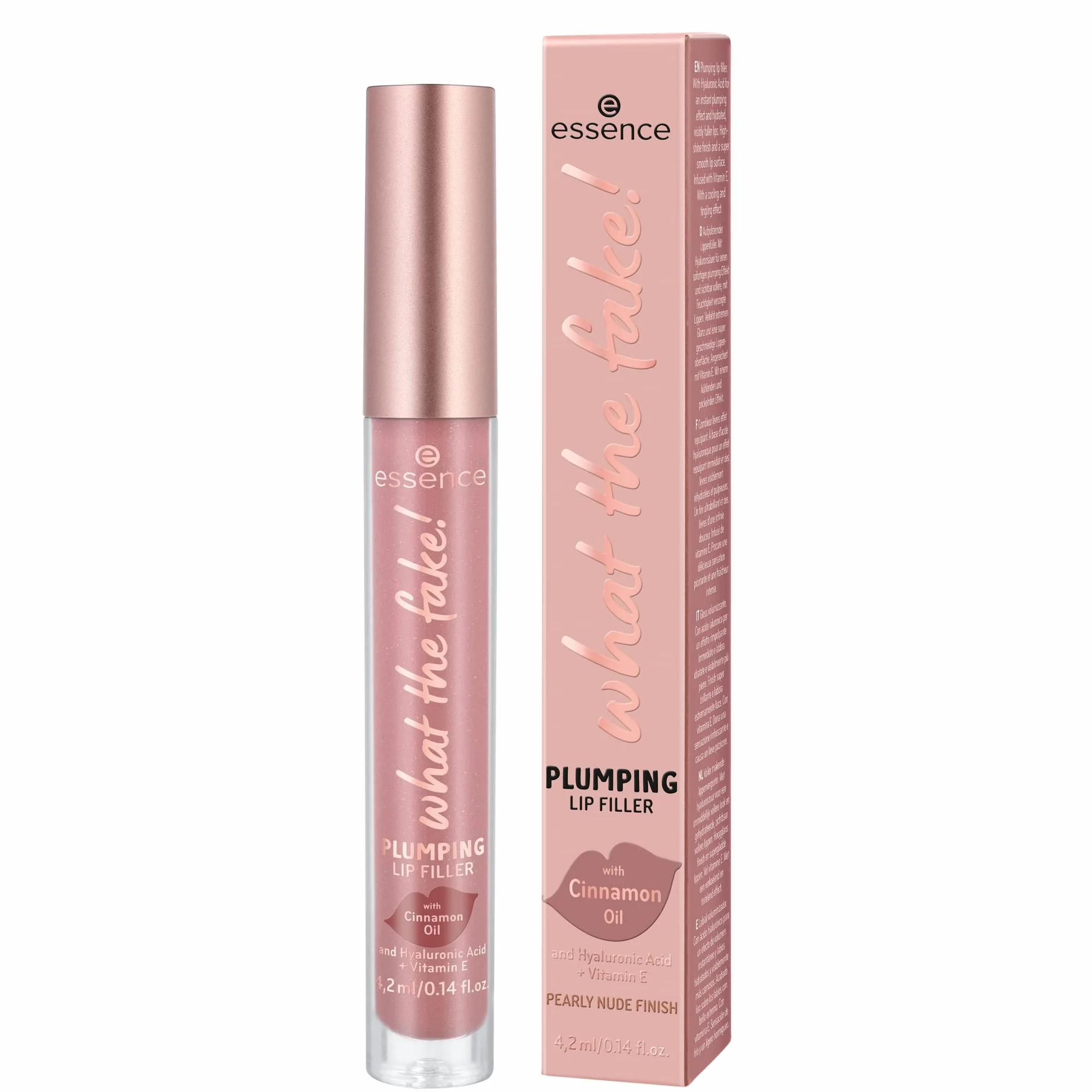 essence what the fake! LUCIDALABBRA EFFETTO VOLUMIZZANTE, idratante, con vitamine, rinfrescante, lucida, brillante (4.2ml)