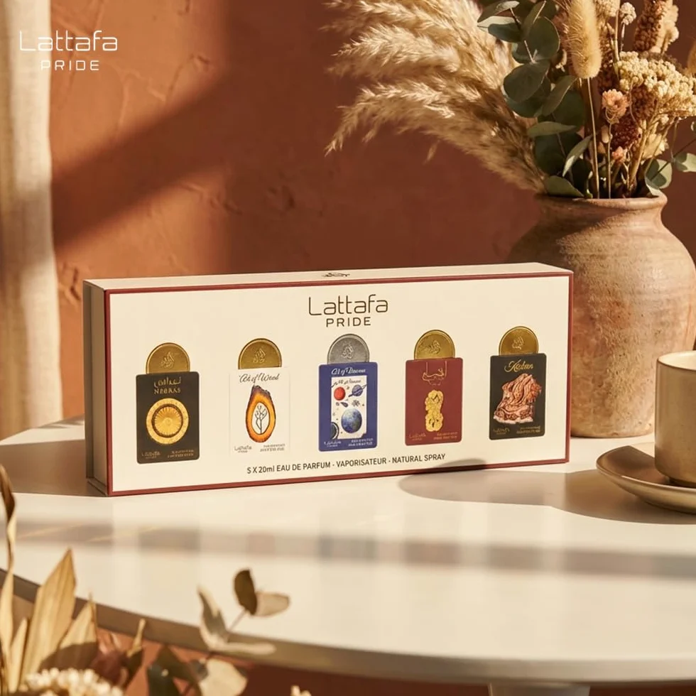 Lattafa Pride Eau de Parfum Set Regalo Collezione No.3 (5 x 20ml) | Set Regalo di Profumi di Lusso per Uomini e Donne | Fragranze Arabe a Lunga Durata | Mini Spray da Viaggio