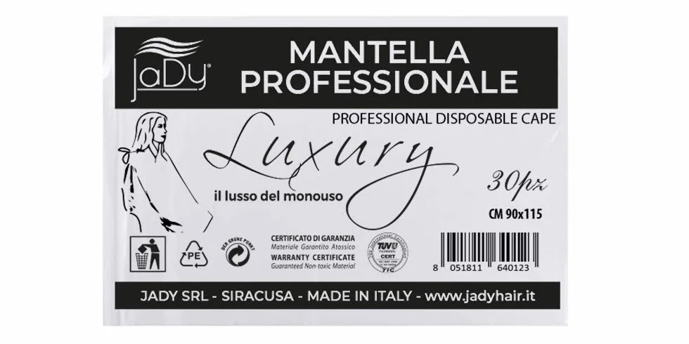 Mantella Monouso Parrucchiere Luxury Confezione 30PZ Mantellina per Tinta Capelli