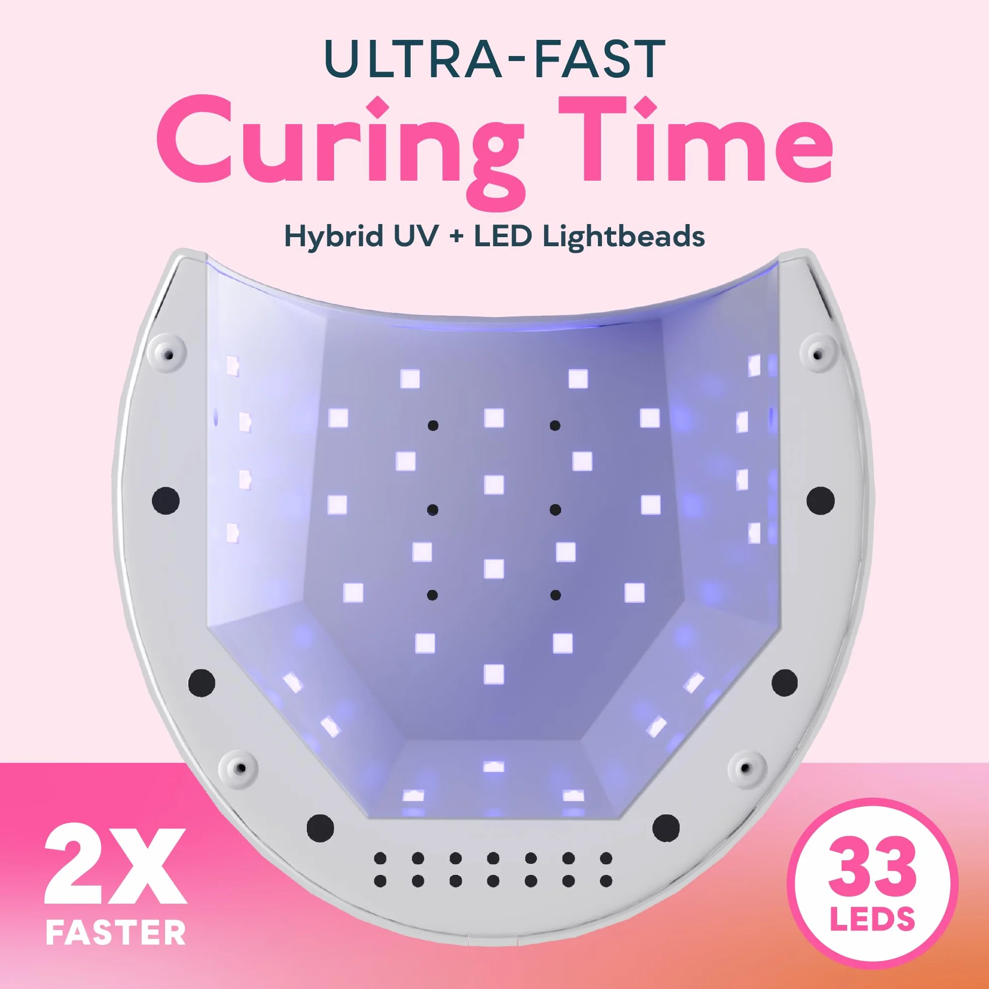 SUNUV Lampada UV LED Professionale per Unghie Gel Semipermanente, Sensore Avvio Automatico, 4 Timer 10s/30s/60s/90s