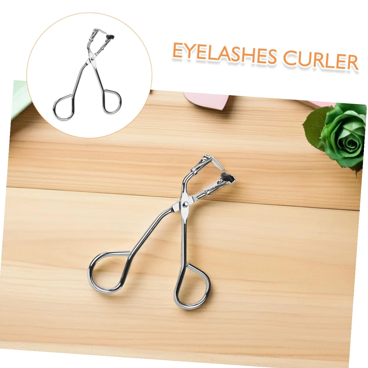 Healeved Fermagli Per Arricciare Le Ciglia Pratico Dispositivo Per Arricciare Le Ciglia Arricciaciglia in Argento Per Il Kit Da Trucco Da Donna