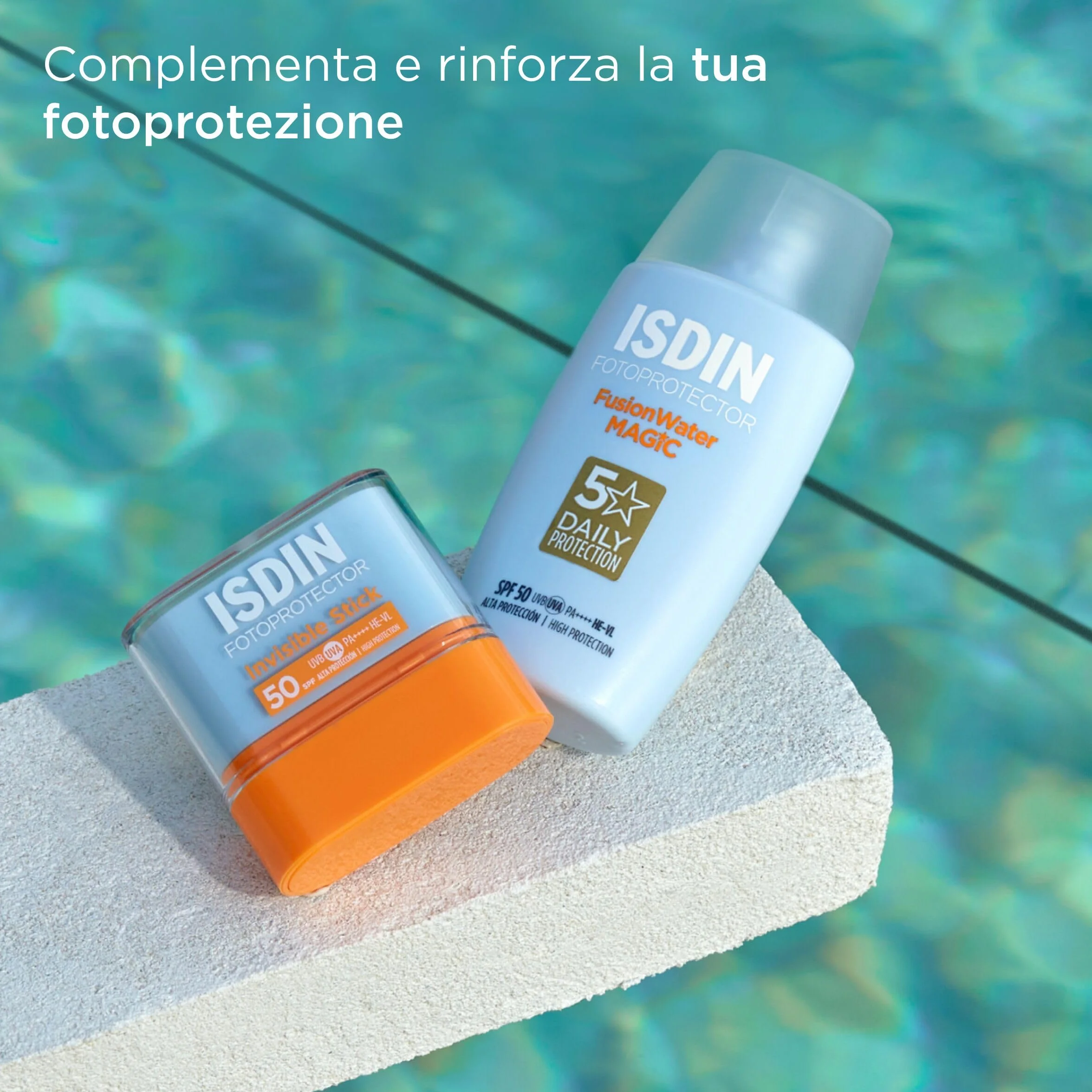 ISDIN Invisible Stick SPF 50 Crema Solare 10 g