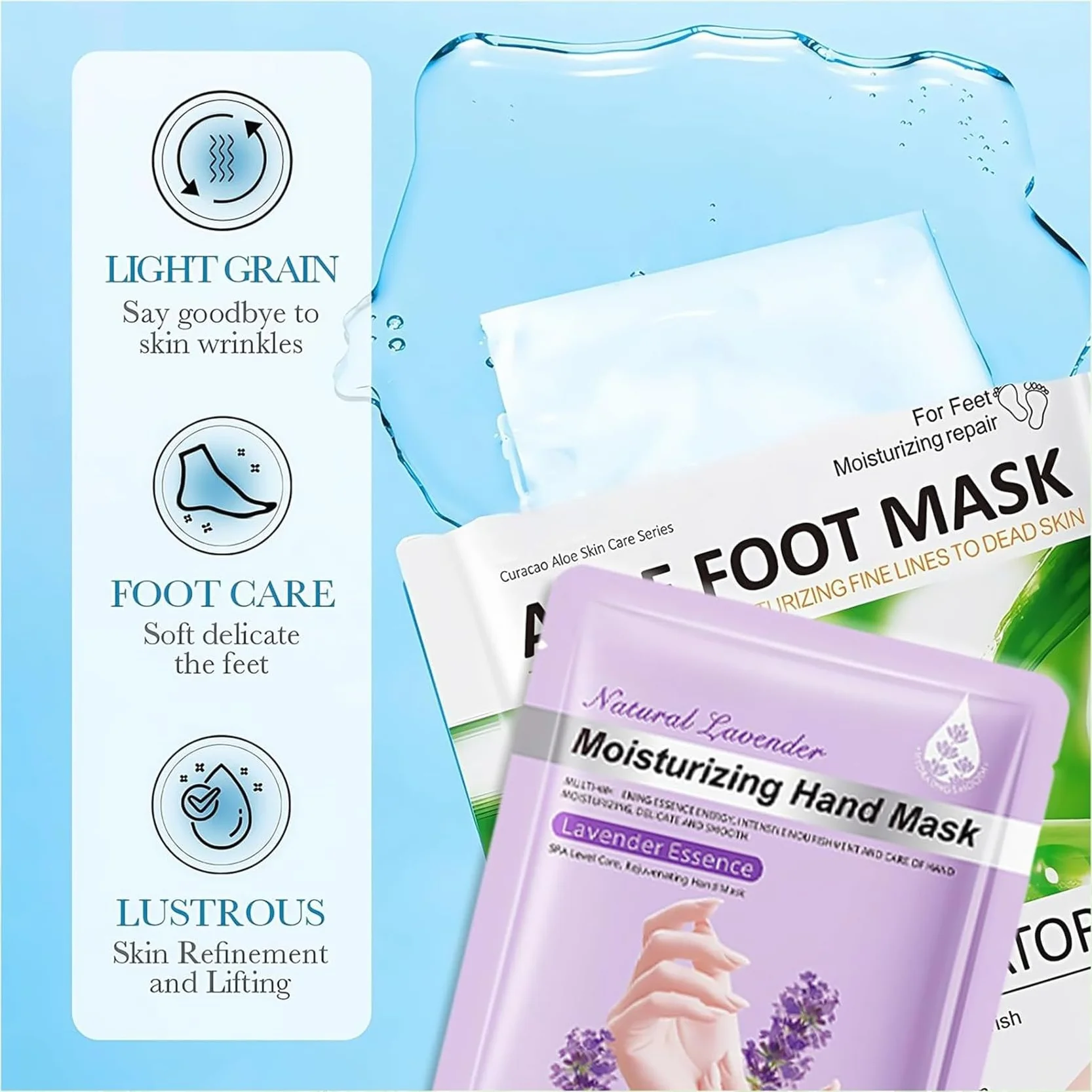4 Paia Maschera Piedi Esfoliante,Trattamento Peeling Intenso,Peeling Delicato,Maschera Piedi per Pelle Secca e Talloni Screpolati, Cura Piedi Donna e Uomo