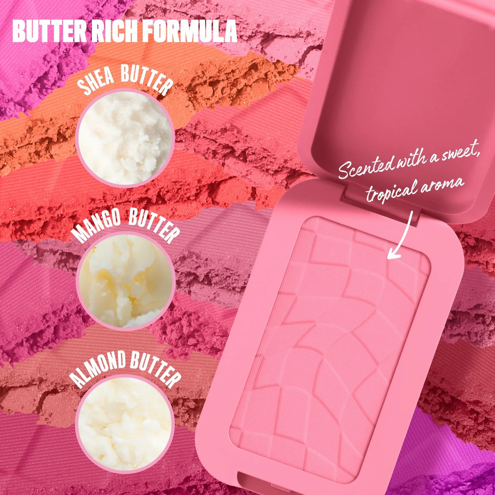 NYX Professional Makeup Blush in Polvere, Per un Look Fresco e Colorato, Arricchito con Burro di Mango, Mandorle e Karitè, Sfumabile, Buttermelt, Tonalità: Butta Together, 5 g