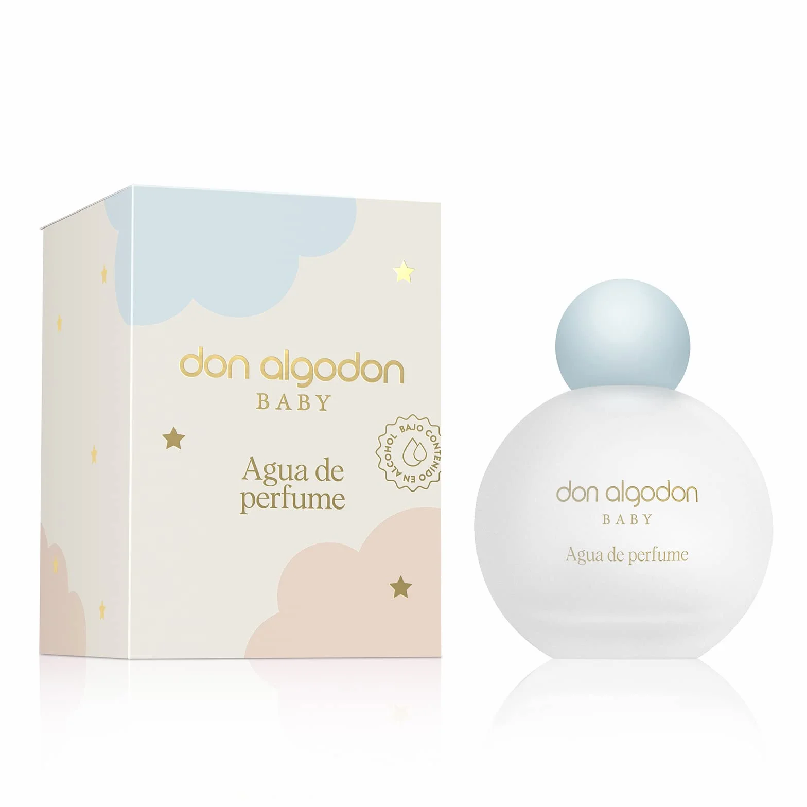 Don Algodon Baby Acqua di Profumo Cotone Eau de Parfum 100 ml dla Niemowląt Naturalna 93% Wegańska