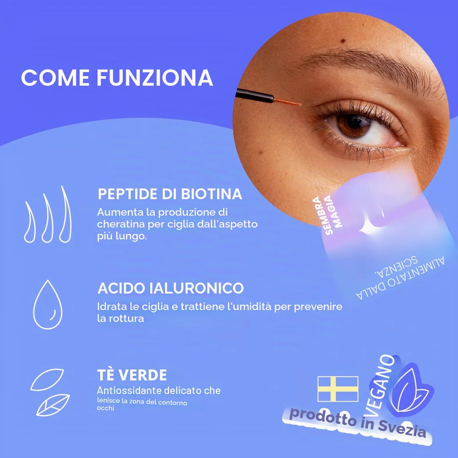 Xlash Eyelash Siero 3Ml per la beauty routine quotidiana, per trattamento mirato e luminosità, 3ml