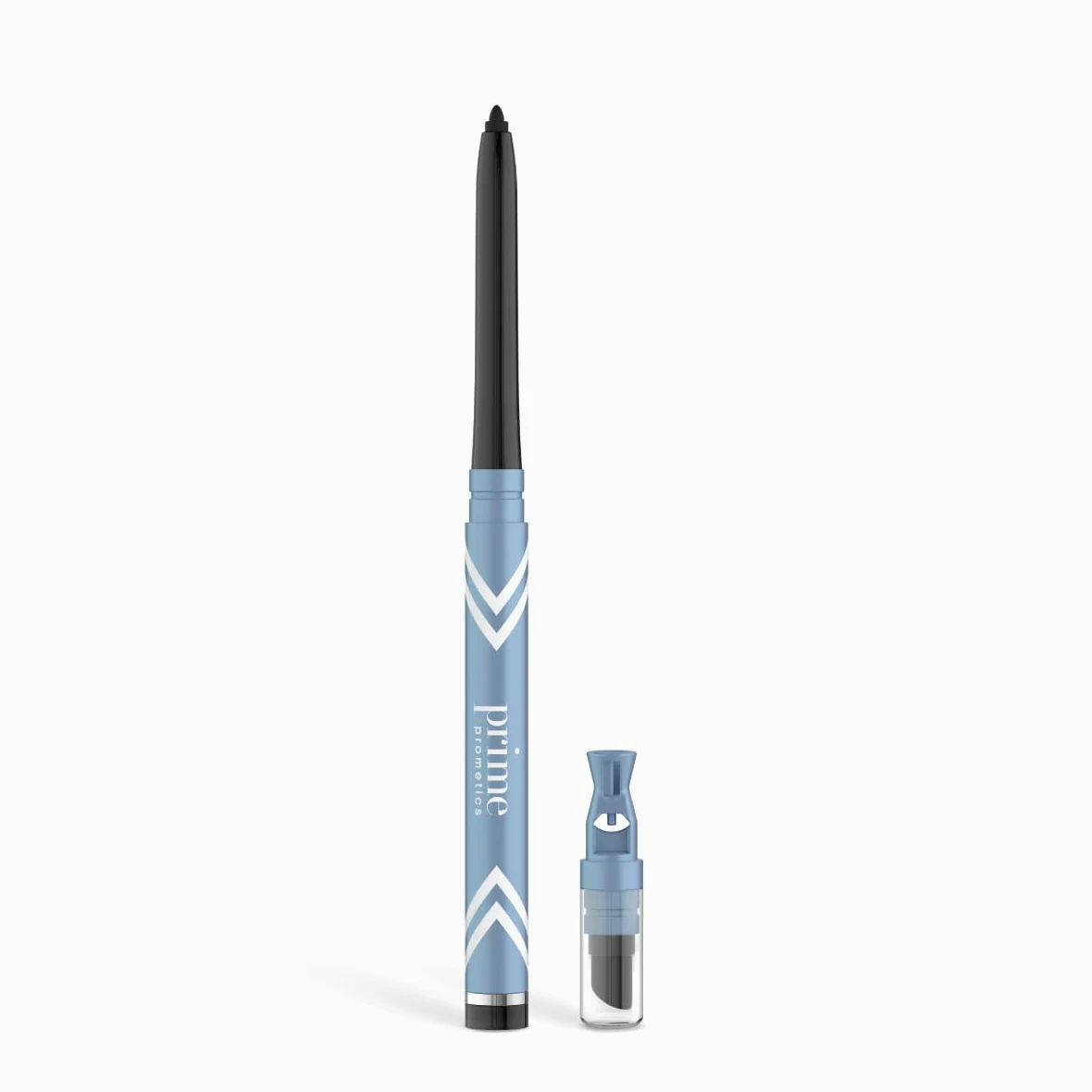 Prime Prometics PrimeEyes Glide Eyeliner per donne mature, impermeabile, a lunga durata e a prova di disordine, texture in crema gel, temperamatite discreto e efficace sfumatura (nero)