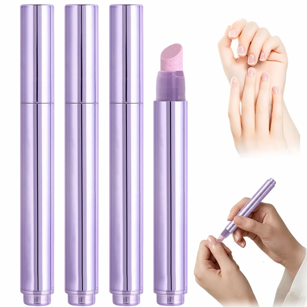 Penna Cuticole Unghie (4 Pezzi) - Nail Care Pen con Olio Idratante, Penna per Cuticole Rimuovi e Nutre, Cura Mani e Unghie Fragili