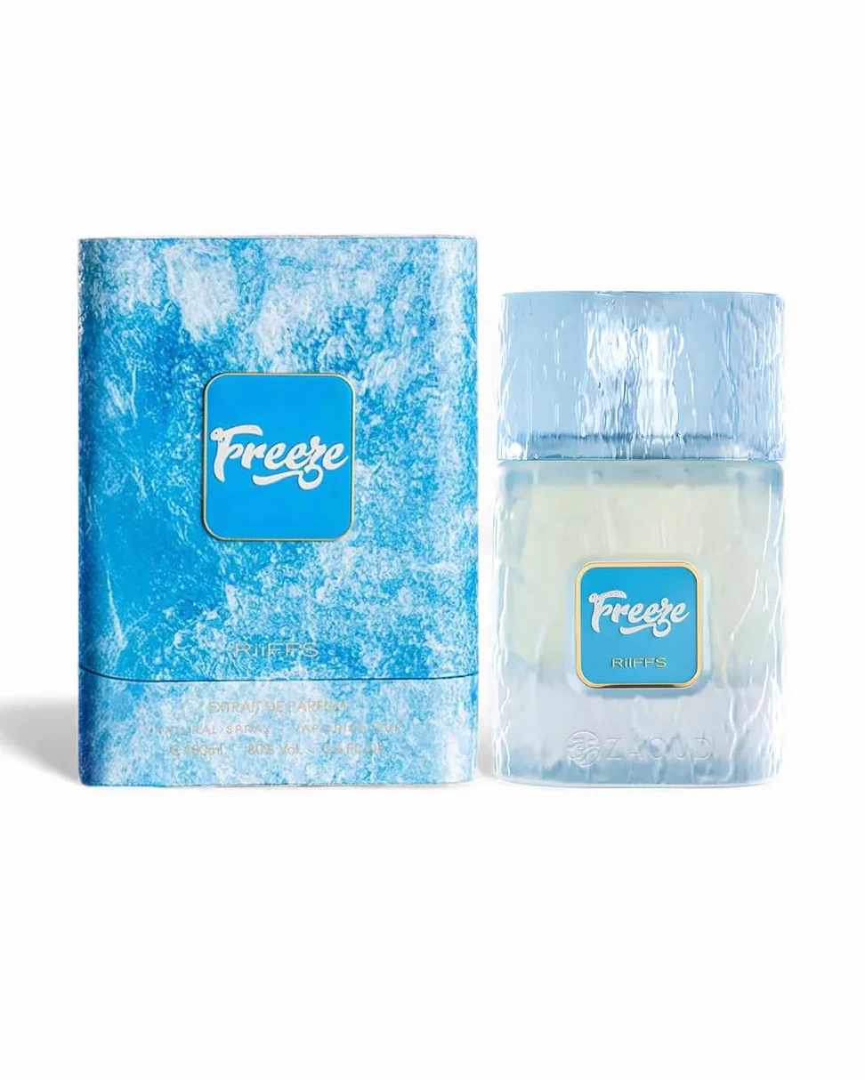 Riiffs Profumi Freeze - Fresh, Icy, Musky - Estratto di Parfum Long-Lasting Fragrance for Unisex, 3.4 Ounce / 100 ml